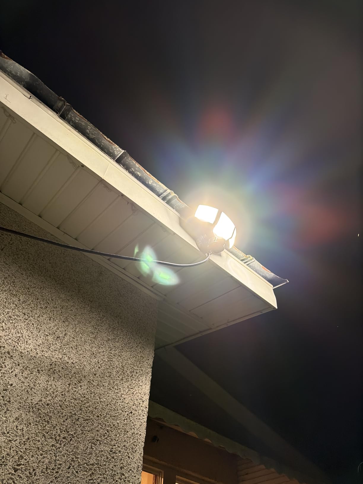 LUTEC 80W 9000LM LED Security Light Hardwire Motion Sensor Outdoor Lights, 4 Head LED Flood Lights Outdoor 5000K Daylight, IP65 Waterproof, Motion Detected Lights for Outside, Garage, Yard (Black) customer photo 1