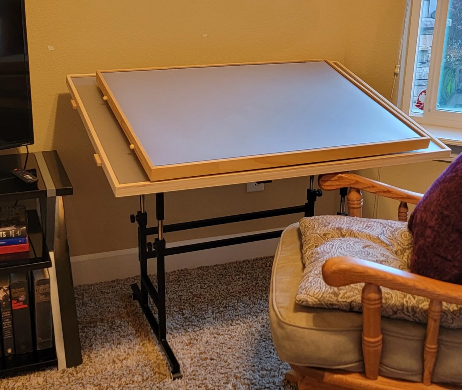 BuilderButler 1500 Pieces Puzzle Table with Wheels, with Drawers and Cover, 33.58