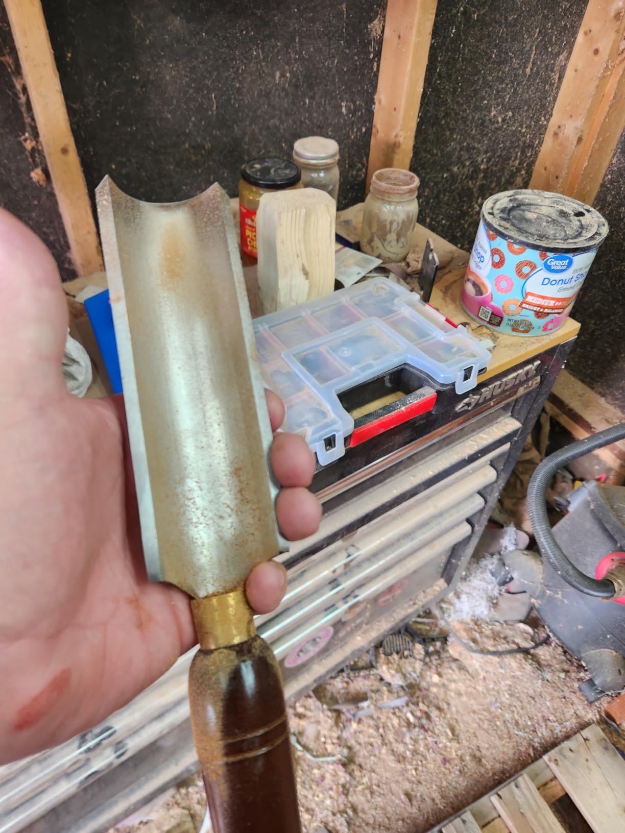 2-Inches HSS Spindle Roughing Gouge Lathe Chisel, Wood Lathe Turning Tools with Beech Wood Handle customer photo 1