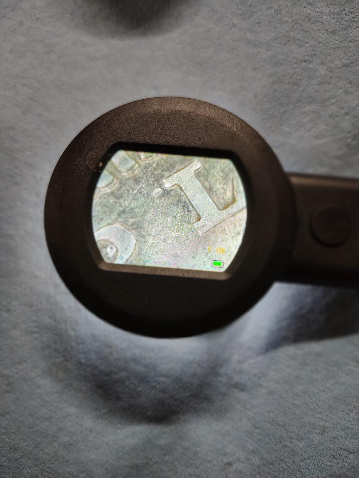 TOMLOV P10 Microscope for Adults Kids, Handheld Coin Magnifier with Light for Error Coins, Portable Trichome Magnifying Glass 100X, Collector Pocket Jewelers Loupe, Digital Microscope with 2