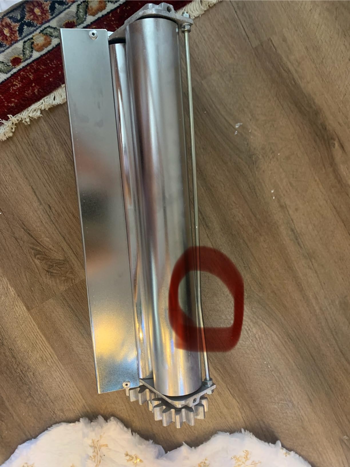 15.75in (40cm) Chrome Dough Laminator - Manual Pasta Maker for Noodles, Breads, Pizza, and Pastry - Adjustable Thickness Control, Durable Cast Iron and Steel Construction customer photo 2