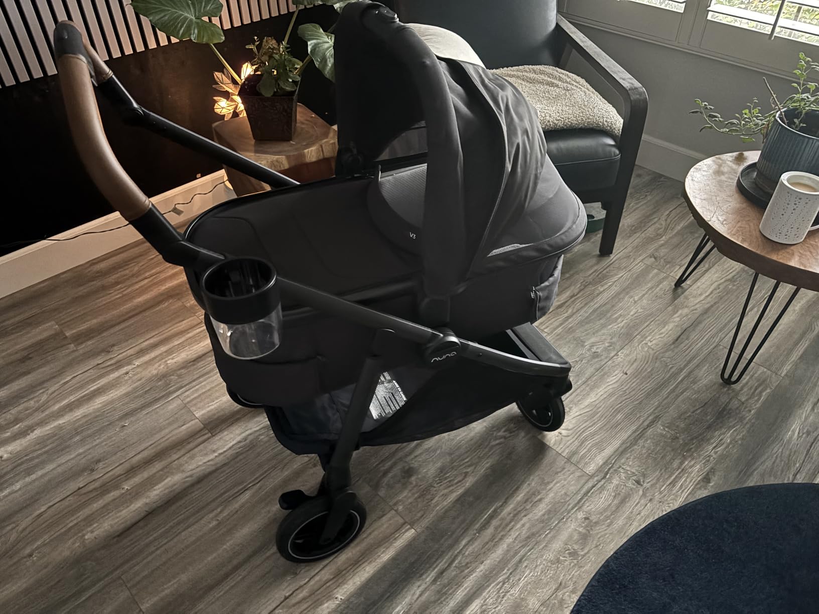 UPPAbaby Bassinet V3 - Compatible with Vista, Cruz, Ridge Strollers - Overnight Sleep Solution - Mattress, Sheet and Bug Shield Included - Jake (Charcoal/Carbon Frame) customer photo 2