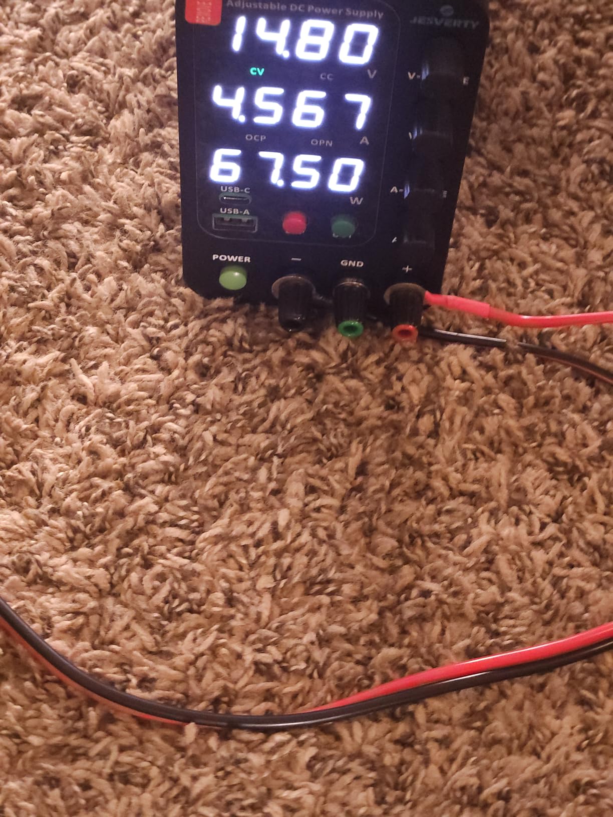 DC Power Supply Variable, 0-32V 0-10A Switching Bench Power Supply with 20W USB & Type-C Quick-Charge, Encoder Coarse & Fine Adjustment Knob, Output Switch, 4-Digit LED Display - SPS-3010V customer photo 1