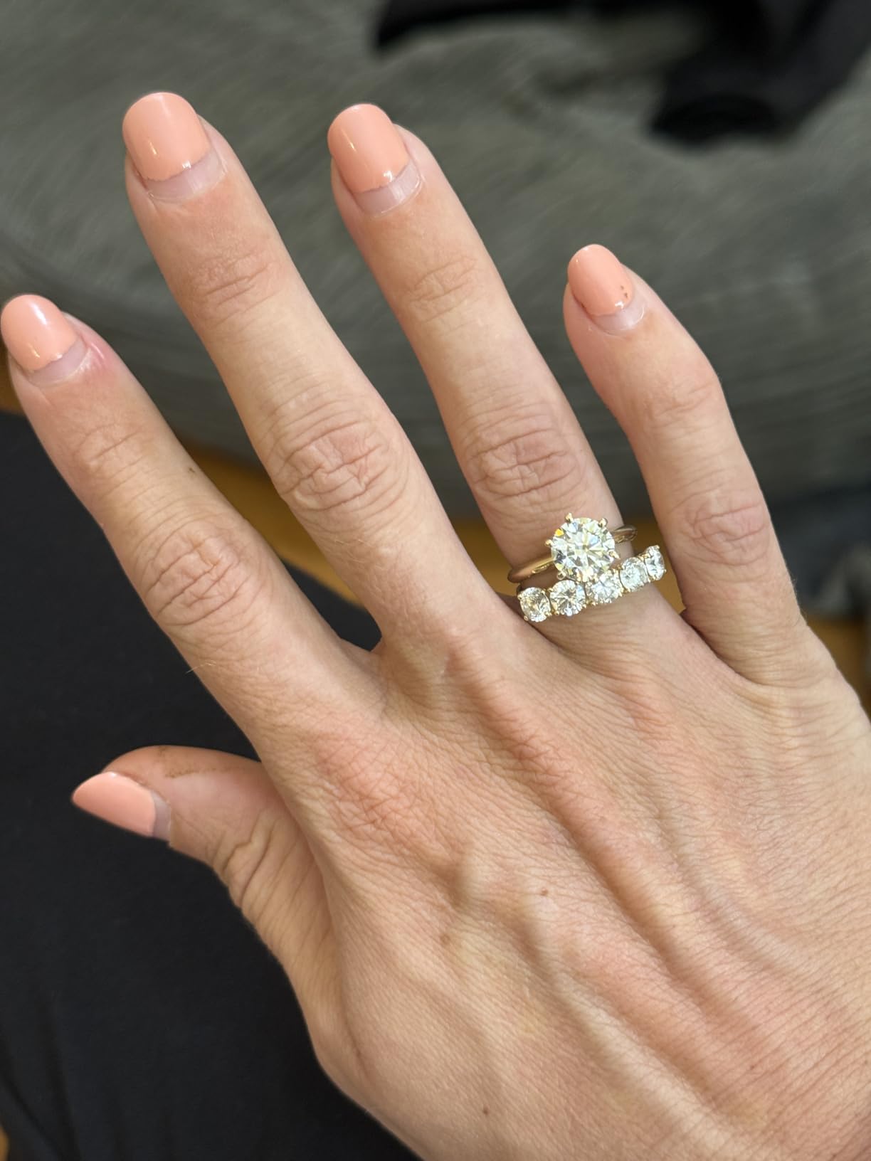 1 to 5 Carat 14K White Gold IGI CERTIFIED Lab Grown Diamond 6 Prong Solitaire Round Cut Engagement Ring (E-F Color VS2-SI1 Clarity) customer photo 1