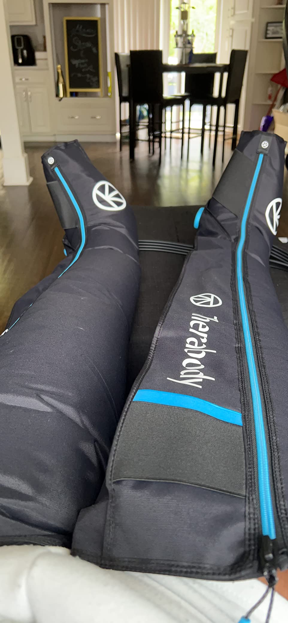 Therabody JetBoots PRO Plus - Wireless Compression Boots with Vibration & Light Therapy - Muscle Recovery, Pneumatic Leg Compression Sleeve to Recover Faster, Relieve Muscle & Joint Pain (Short) customer photo 1