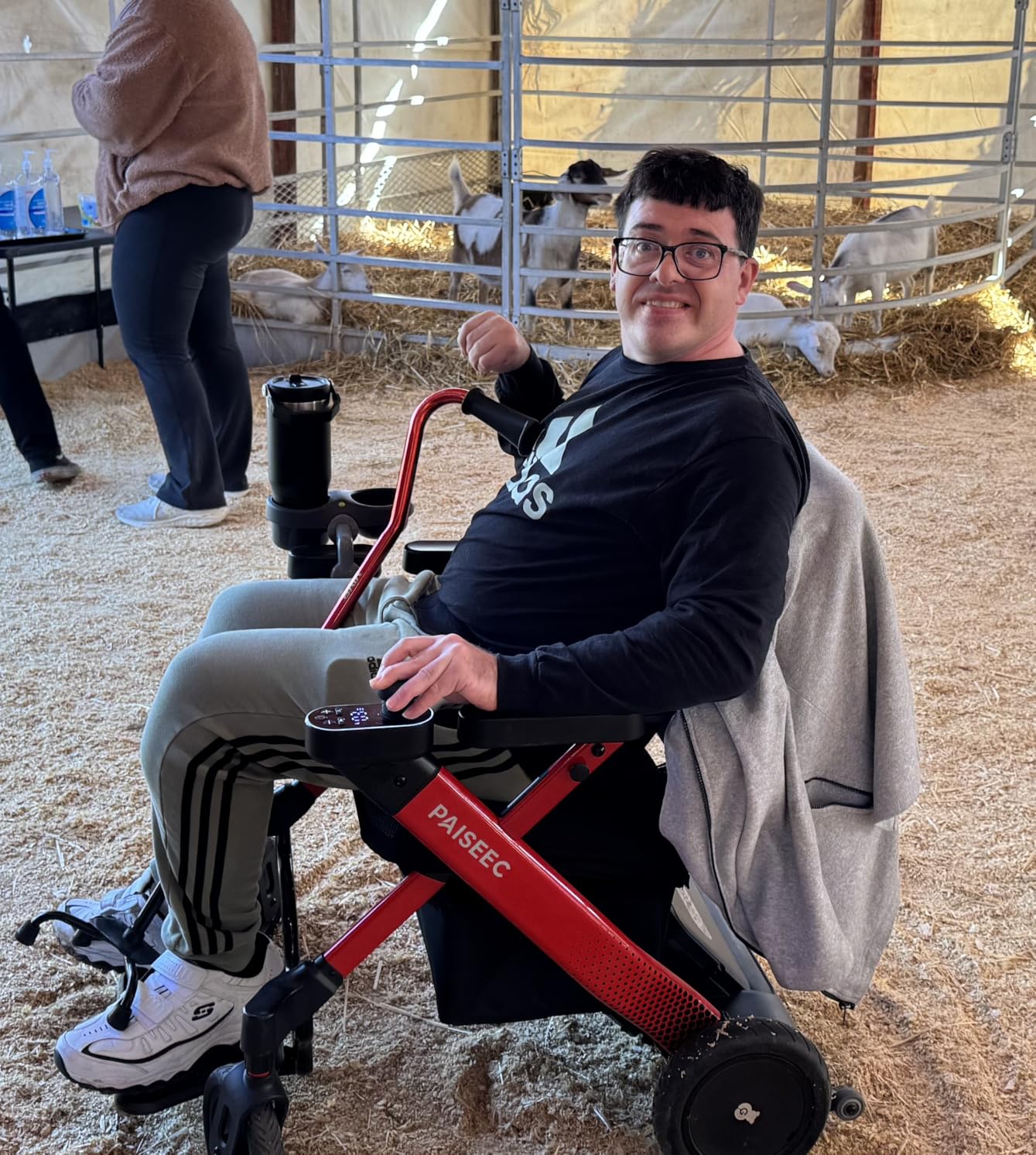 Paiseec 3-in-1 Electric Wheelchair with Push-Assist, Power Wheelchair Walker Combo for Adults, Easy Operation and Folding, ProSafety Driving System, Airline Approved, 300lbs Capacity, Model W3 customer photo 1