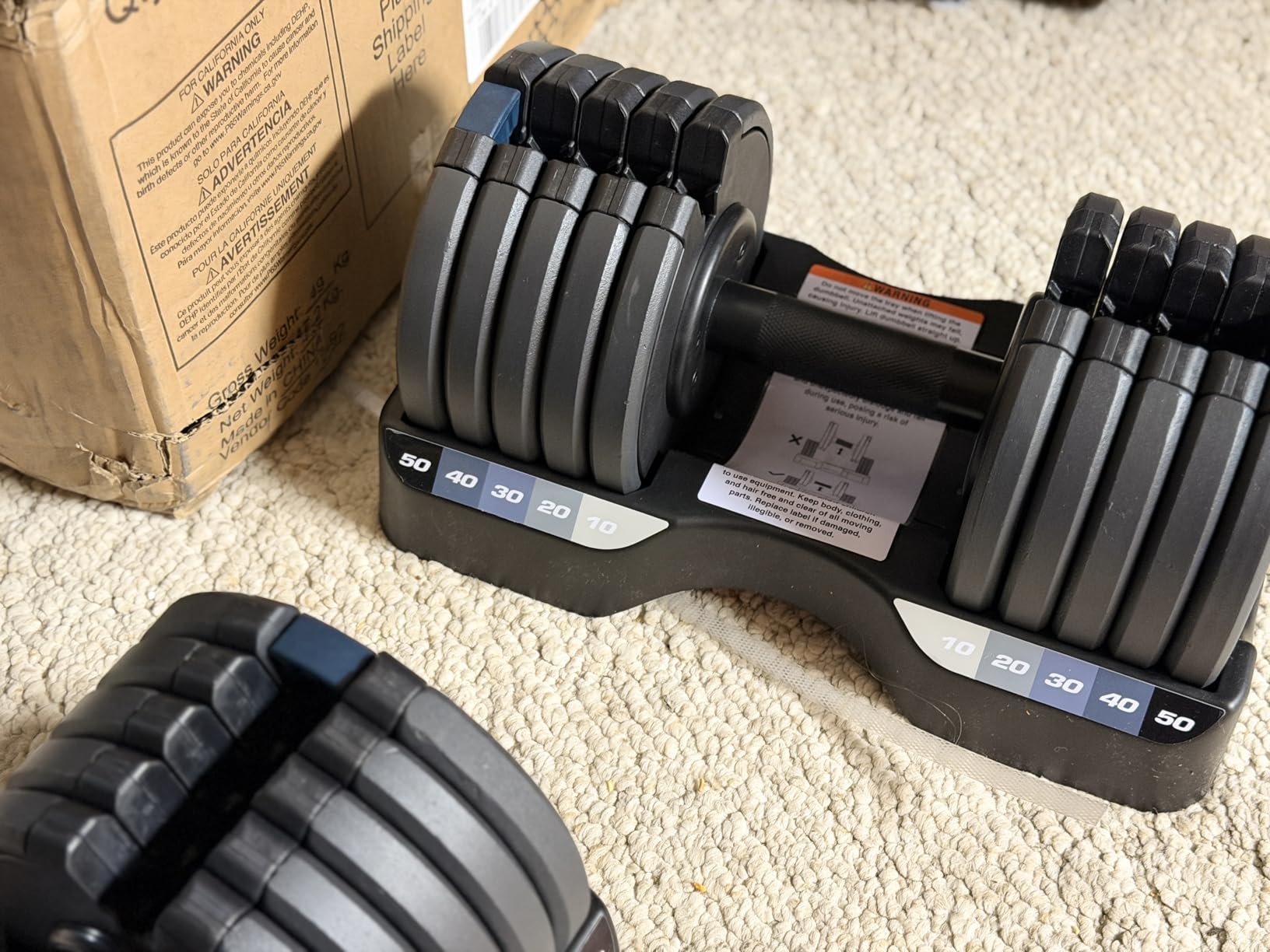 ProForm Rapid Adjust Dumbbells - Adjustable 10-50 lbs customer photo 1