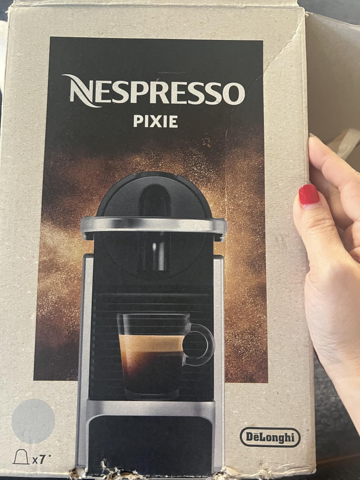 Pixie Espresso Machine by De'Longhi, Dark Blue customer photo 2