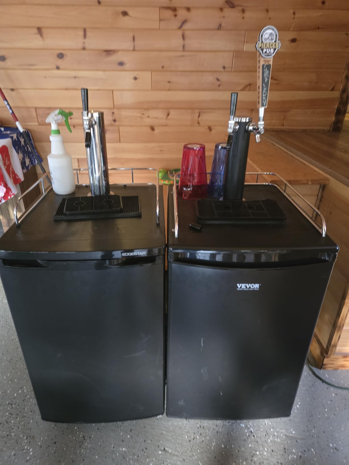 VEVOR Beer Kegerator, Single Tap Draft Beer Dispenser, Full Size Keg Refrigerator With Shelf, CO2 Tank(No Gas), Drip Tray & Rail, 23F- 82.4F Temperature Control, 162L, Silver customer photo 2