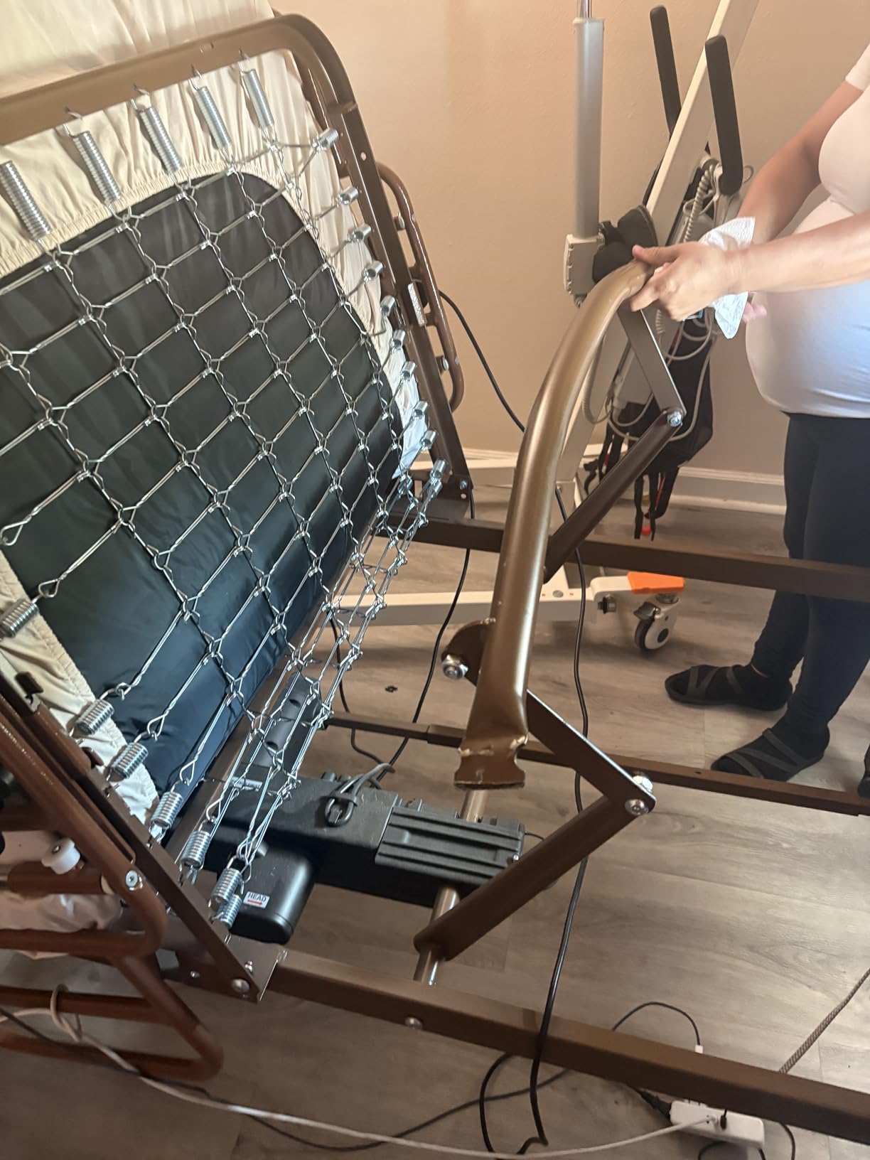 Full Electric Hospital Bed for Home Use with Foam Mattress, Half Rails - Medical Bed Set customer photo 1