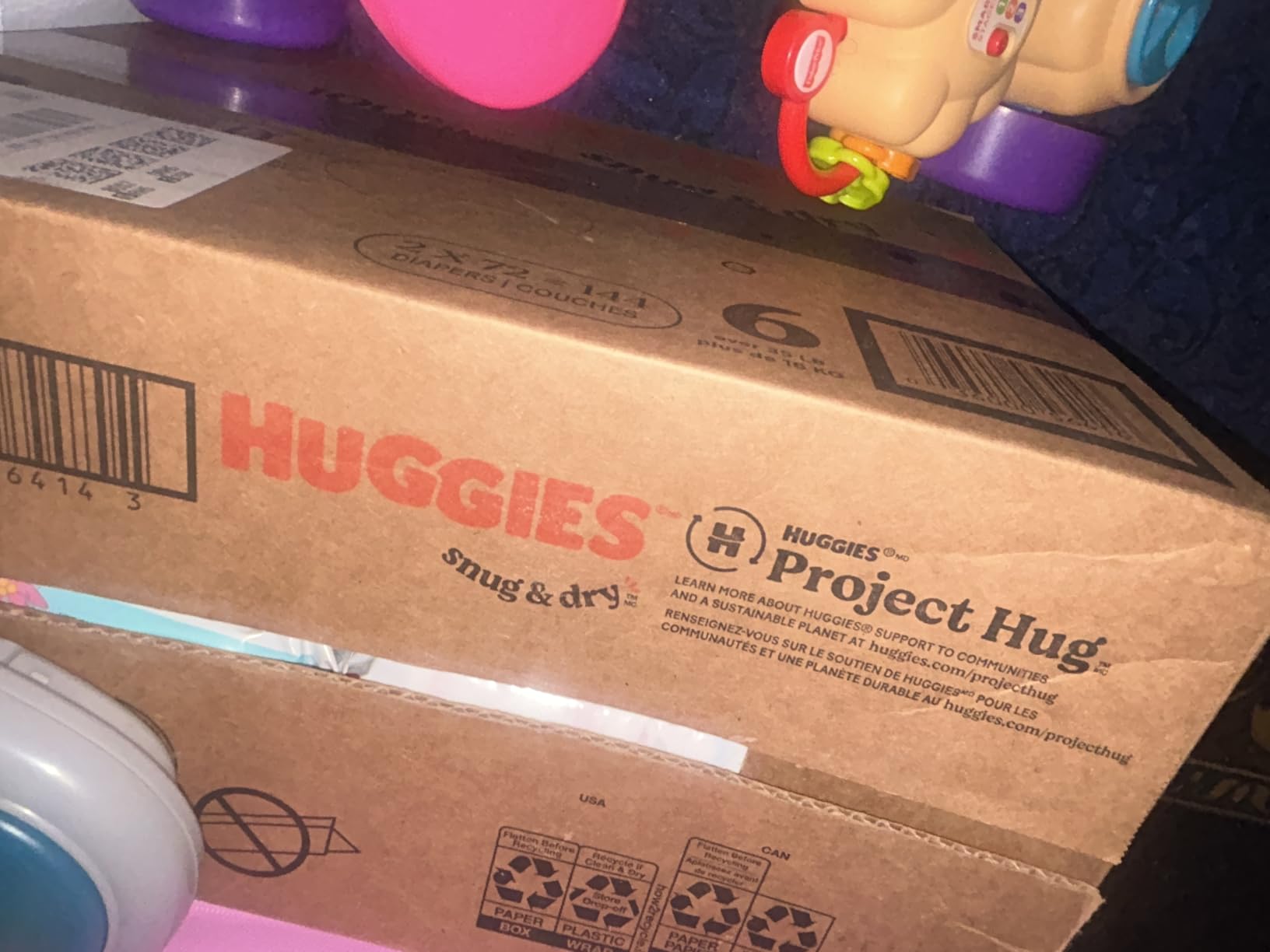 Huggies Size 3 Diapers, Snug & Dry Baby Diapers, Size 3 (16-28 lbs), 210 Count (6 Packs of 35), Packaging May Vary customer photo 2