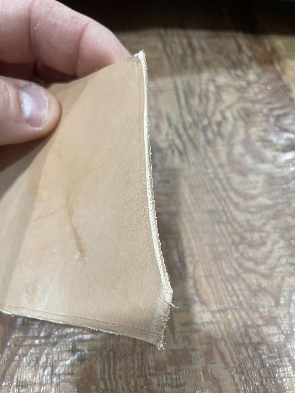 Leather Edge Skiving Beveler Tool 5 Set, French Beveler, Wide Mouth Leathercraft Edge Skiving Beveler Leather Trimmer with Wooden Handle Five Sizes (0.8mm, 1mm, 1.2mm, 1.4mm and 1.6mm) customer photo 2