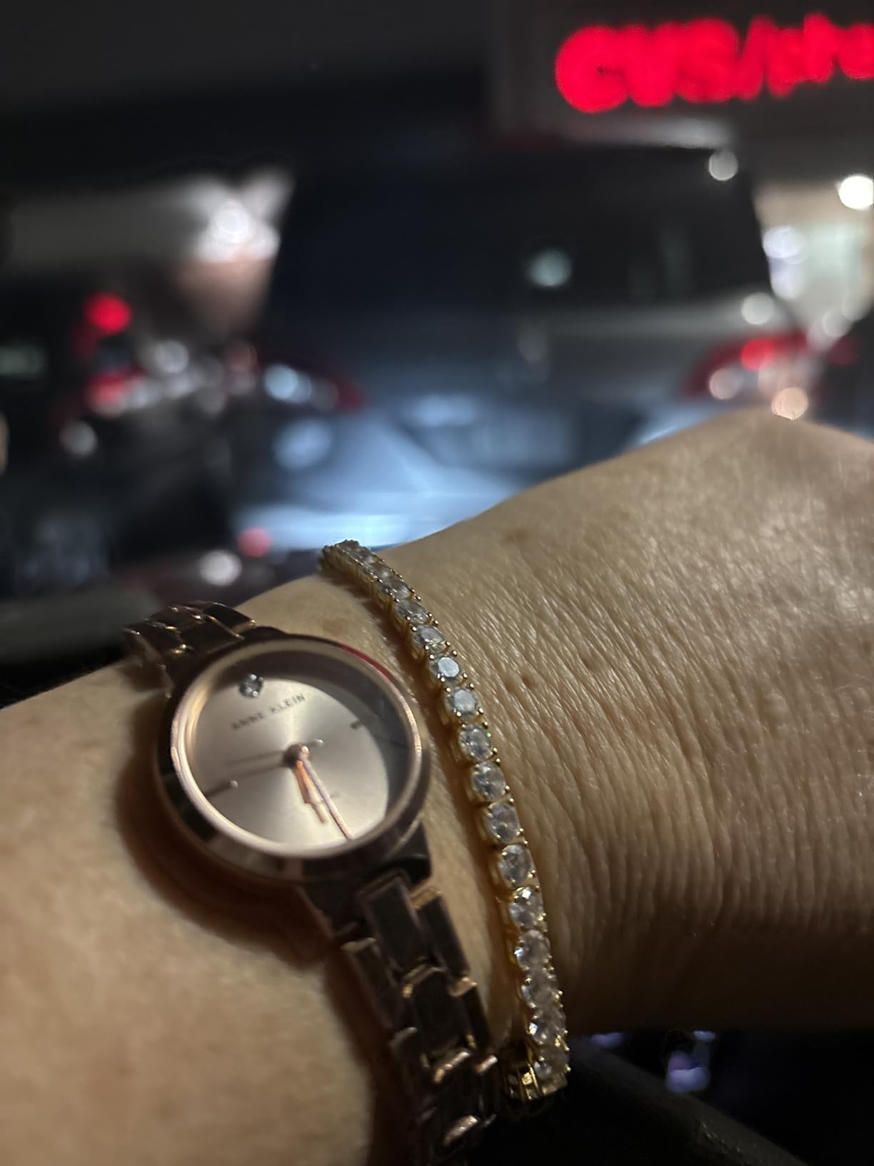 KISPER Tennis Bracelet for Women - 24K White Gold or Gold Plated Round Cut AAAAA CZ, 3mm/4mm Width, Elegant Jewelry Gift, 6.5/7/7.5 Inch customer photo 2