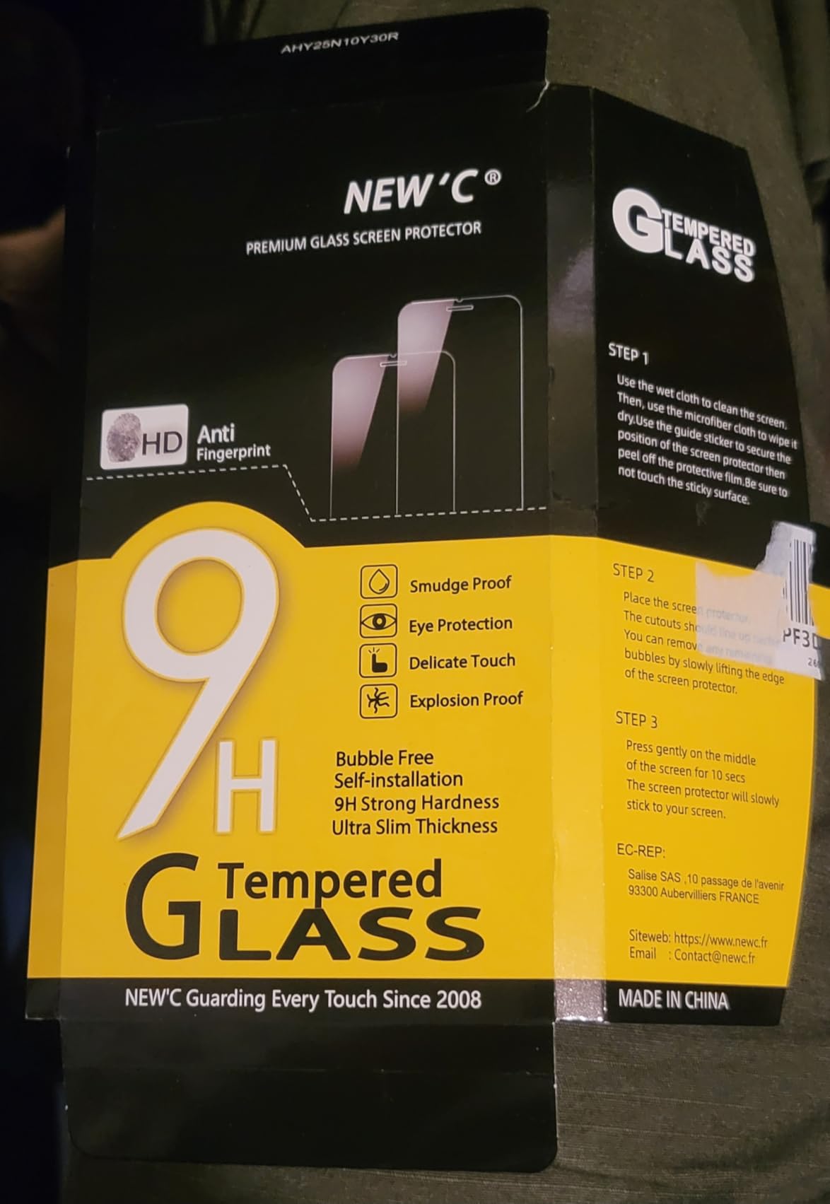 NEW'C 3 Pack Designed for Samsung Galaxy S25 Screen Protector Tempered Glass, Bubble Free, Ultra Resistant customer photo 2