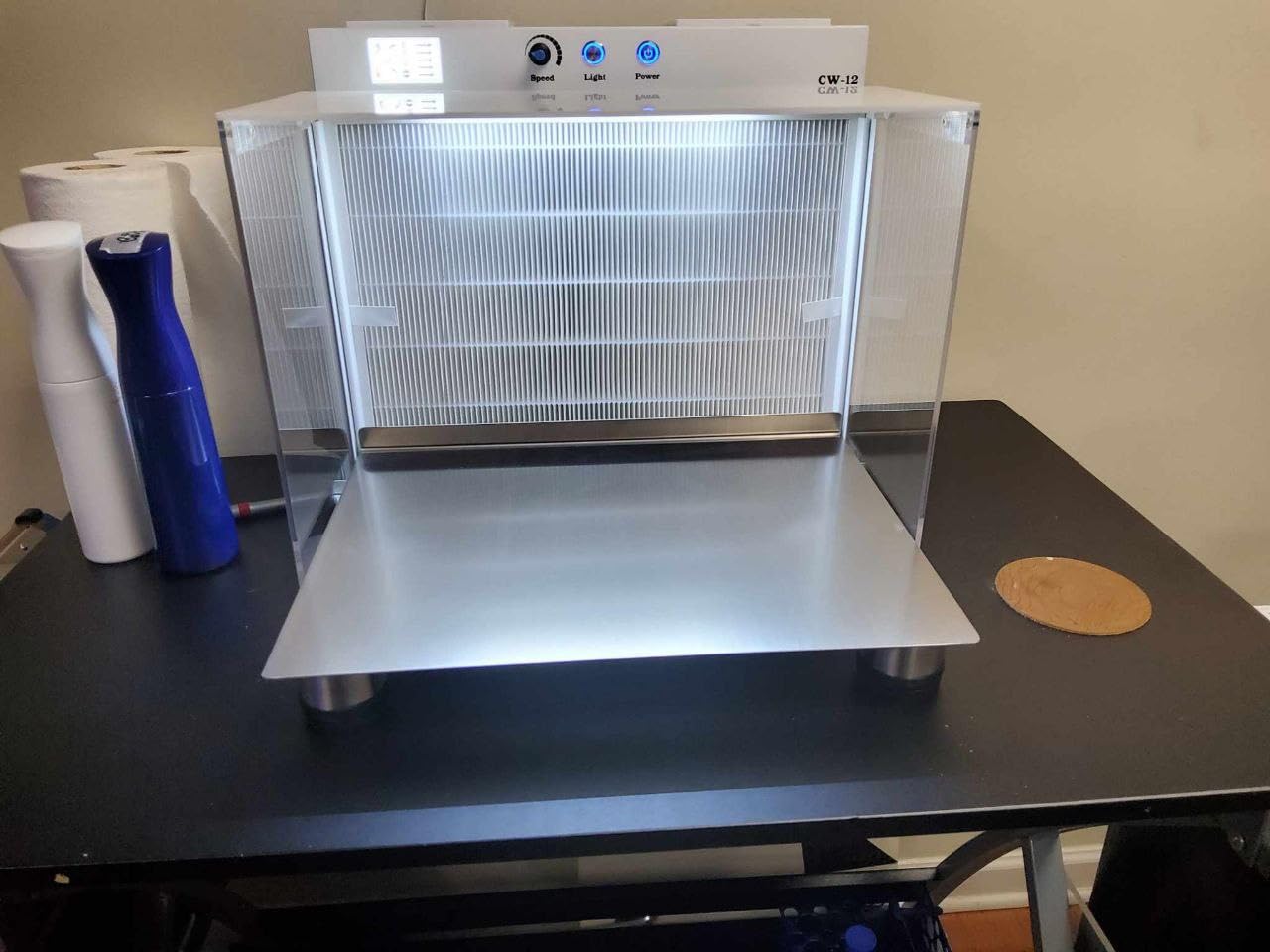 Upgraded Laminar Flow Hood with H13 Filter Calm Wind 17