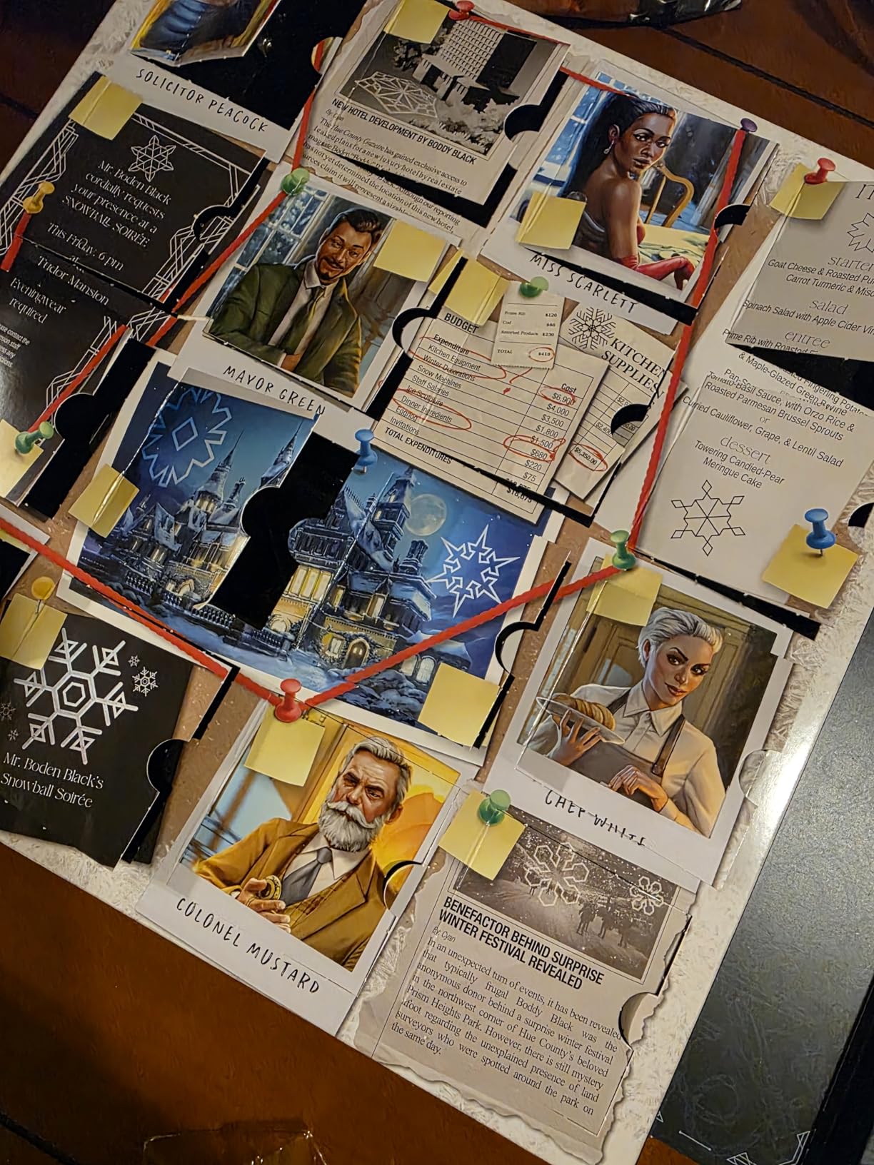 Clue Advent Calendar: Secrets Under Snowfall | 24 Days | Family Mystery Games | with 6 Winter-Themed Tokens and Surprise | Ages 10+ | 1+ Players customer photo 2