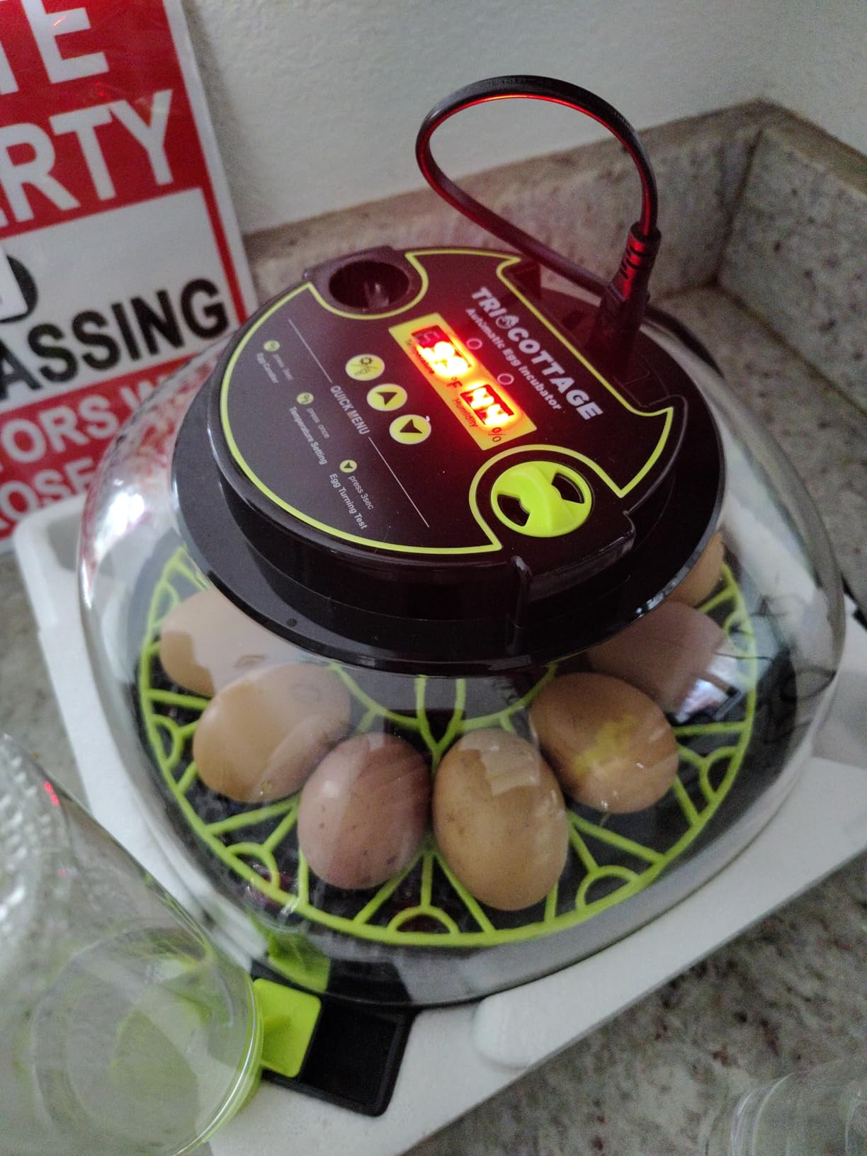 Incubators for Hatching Eggs 12 Egg Incubator with Automatic Egg Turning and Humidity Control, Egg Candler, Auto Water Replenishment, M12H customer photo 1