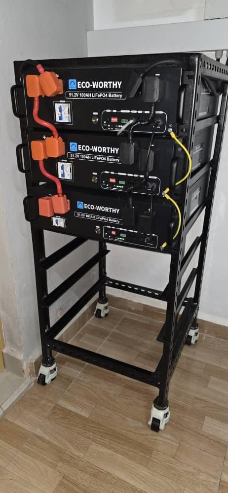 ECO-WORTHY Cubix100 48V 100Ah LiFePO4 Lithium Battery w/Bluetooth | UL1973 & UL9540A & CEC Listed | 5120Wh Server Rack Battery for Solar Energy Storage, Home Backup Power customer photo 2