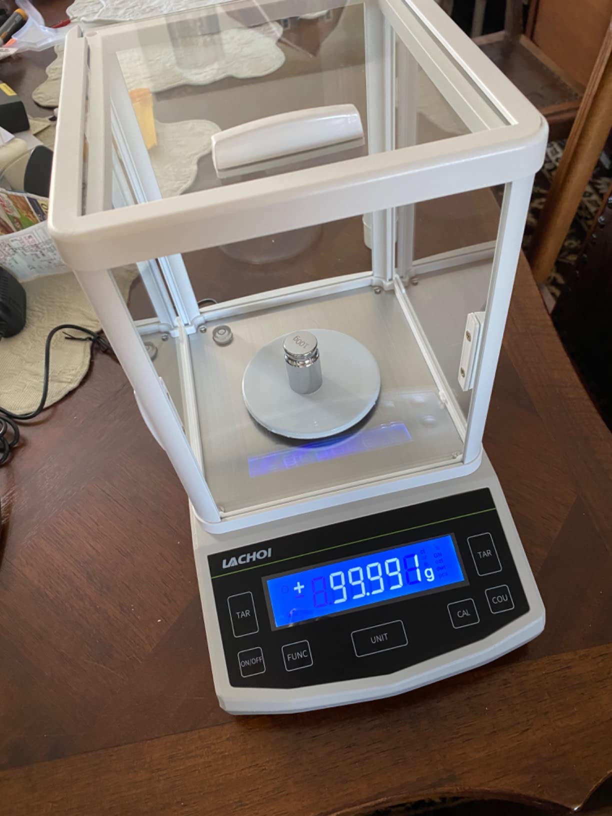 Analytical Balance 0.0001g x 120g Laboratory Scale 0.1mg Accuracy High Precision Lab Scale Jewelry Scale Digital Scale 0.0001g (0.1mg x 120g with Calibration Weight) customer photo 2