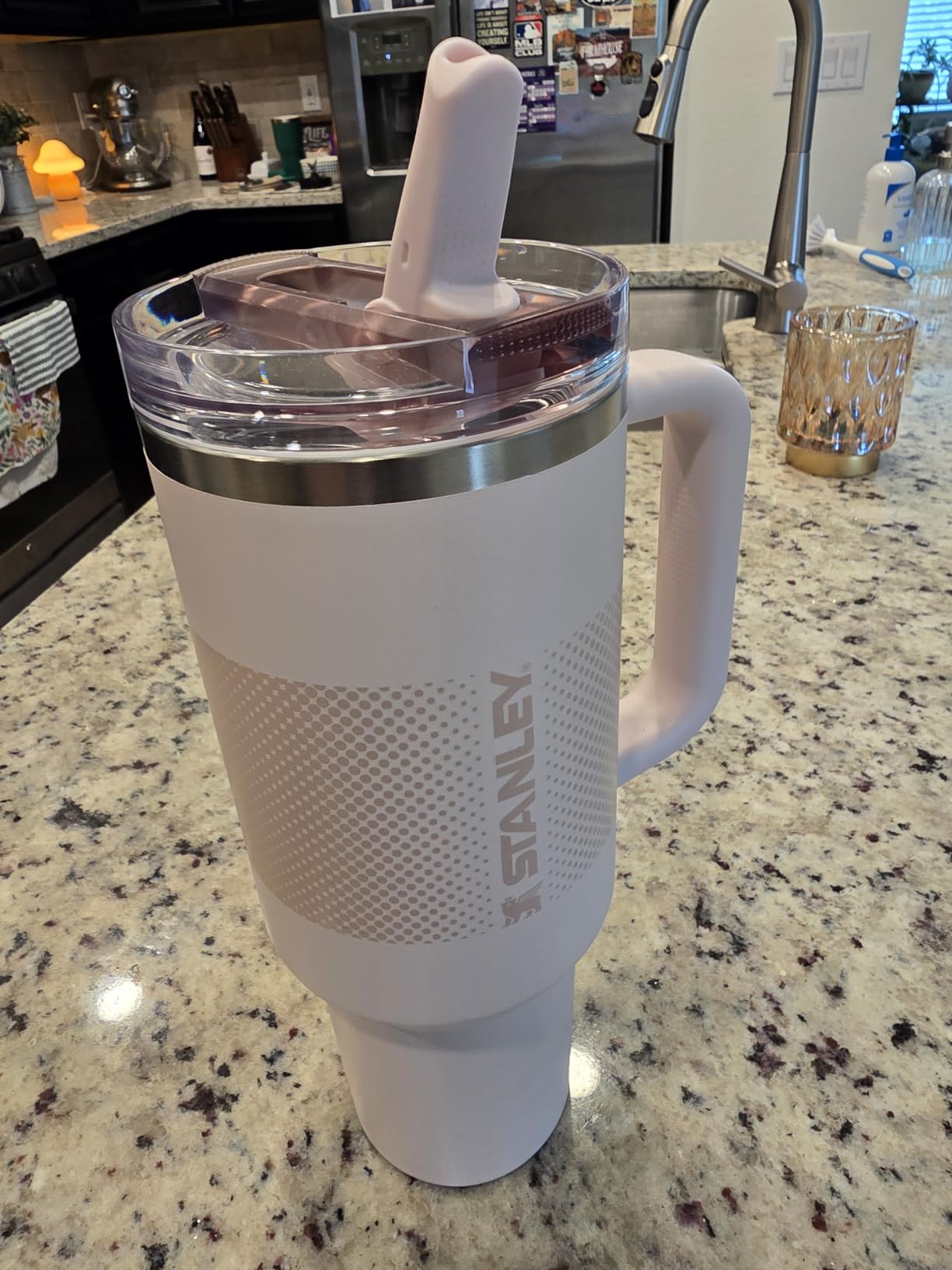 STANLEY Quencher ProTour Flip Straw Tumbler with Leakproof Lid 40 oz | Built-In Straw and Handle | Cup Holder Compatible | Insulated Stainless Steel Cup | BPA-Free | Dried Pine VRT customer photo 1