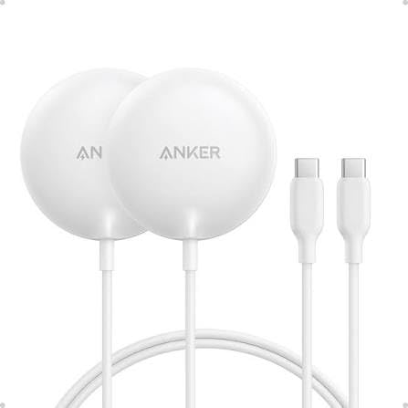 Anker Zolo Magnetic Wireless Charger, Qi2 Certified 15W MagSafe-Compatible Wireless Charging Pad, for iPhone 17/16/15/14/13/12 Series, AirPods, and More (1 Pack, Not for Pixel, Adapter Not Included) customer photo 1