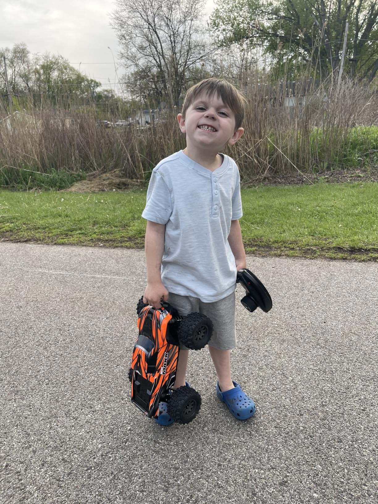 Traxxas Mini Maxx BL-2s 30+ MPH RTR Monster Truck Orange Battery and Charger included customer photo 1