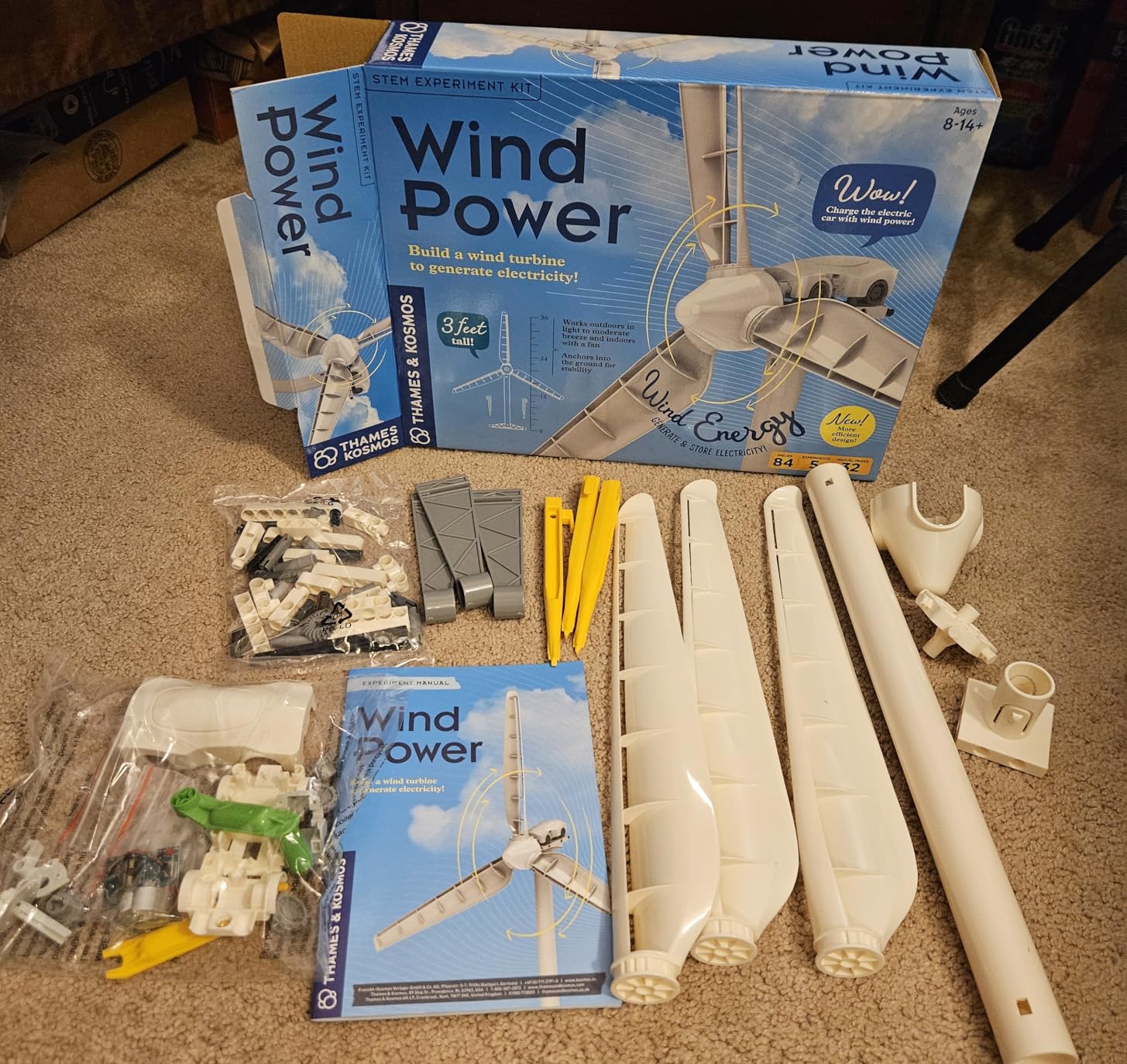 Thames & Kosmos Wind Power V5.0 STEM Experiment Kit, Build a 3ft-Tall Model Wind Turbine & Explore Clean, Renewable Energy, Optimized for Use Outdoors & Indoors, Experiments & Discovery for Ages 8+ customer photo 2