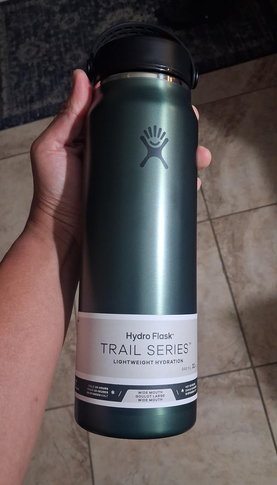 Hydro Flask 32 Oz Trail Series Lightweight Water Bottle (Tourmaline) customer photo 2