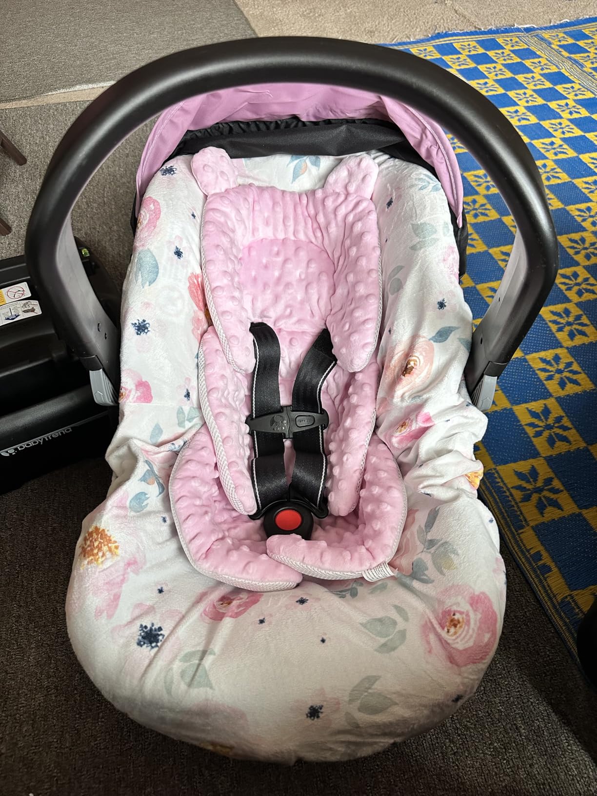 Baby Trend EZ-Lift PRO Infant Car Seat, Dash Rose - Lightweight Premium Carry, Plush Infant Cushioning, Adjustable Harness Support customer photo 1