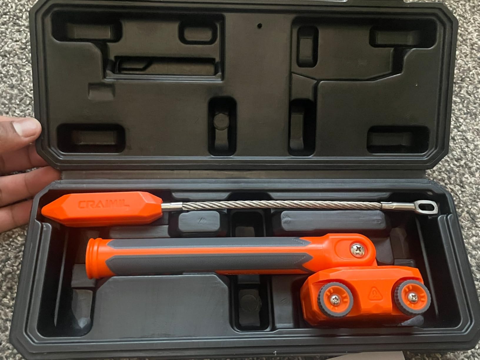 Magnetic Wire Puller for Electrical Wiring - Rare-Earth Magnets, Stainless-Steel Leader for Easy Cable Pulling in Walls & Tight Spaces, Doubles as Stud Finder customer photo 1