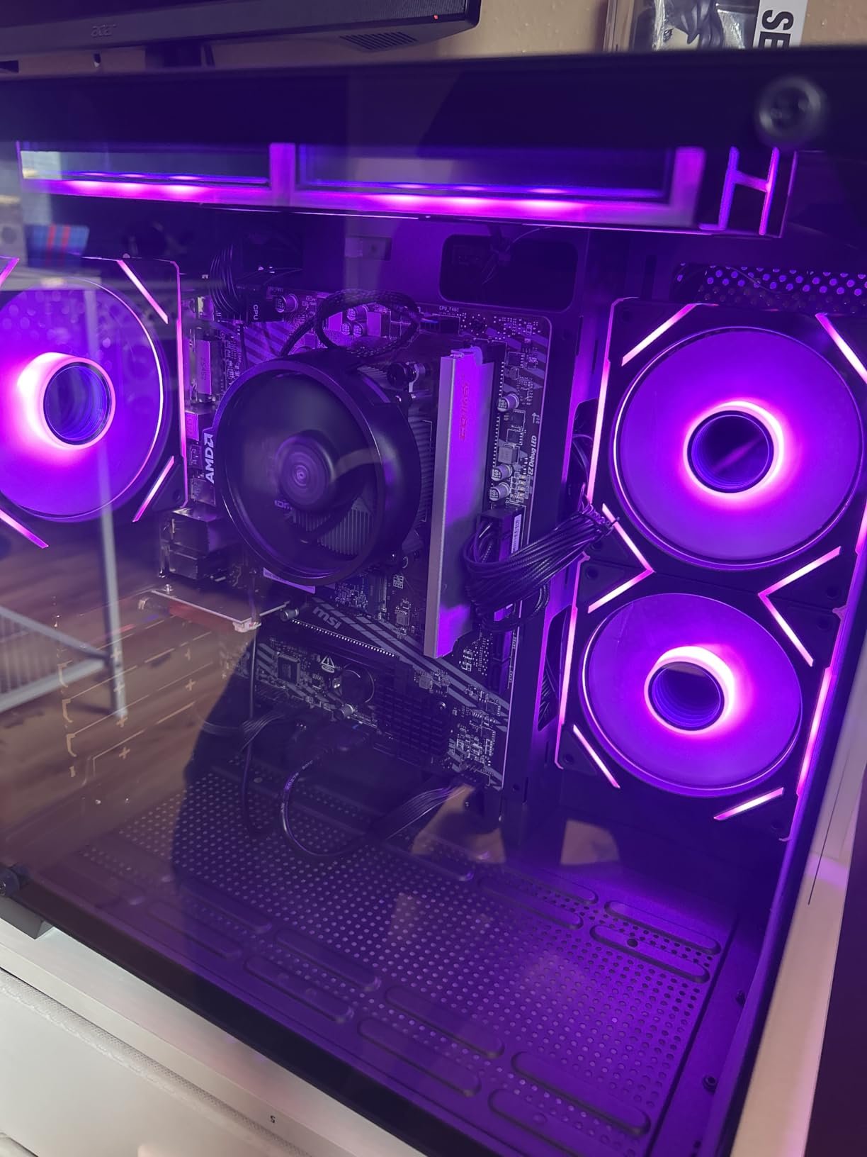 YAWYORE Gaming PC Desktop Computer AMD R5 5600GT 16GB 1TB NVMe Towers WiFi | 16GB DDR4 3200MHz, 1TB M.2 NVMe PCIe, 550W 80PLUS PSU, WiFi BT, Game Design Office Console customer photo 2