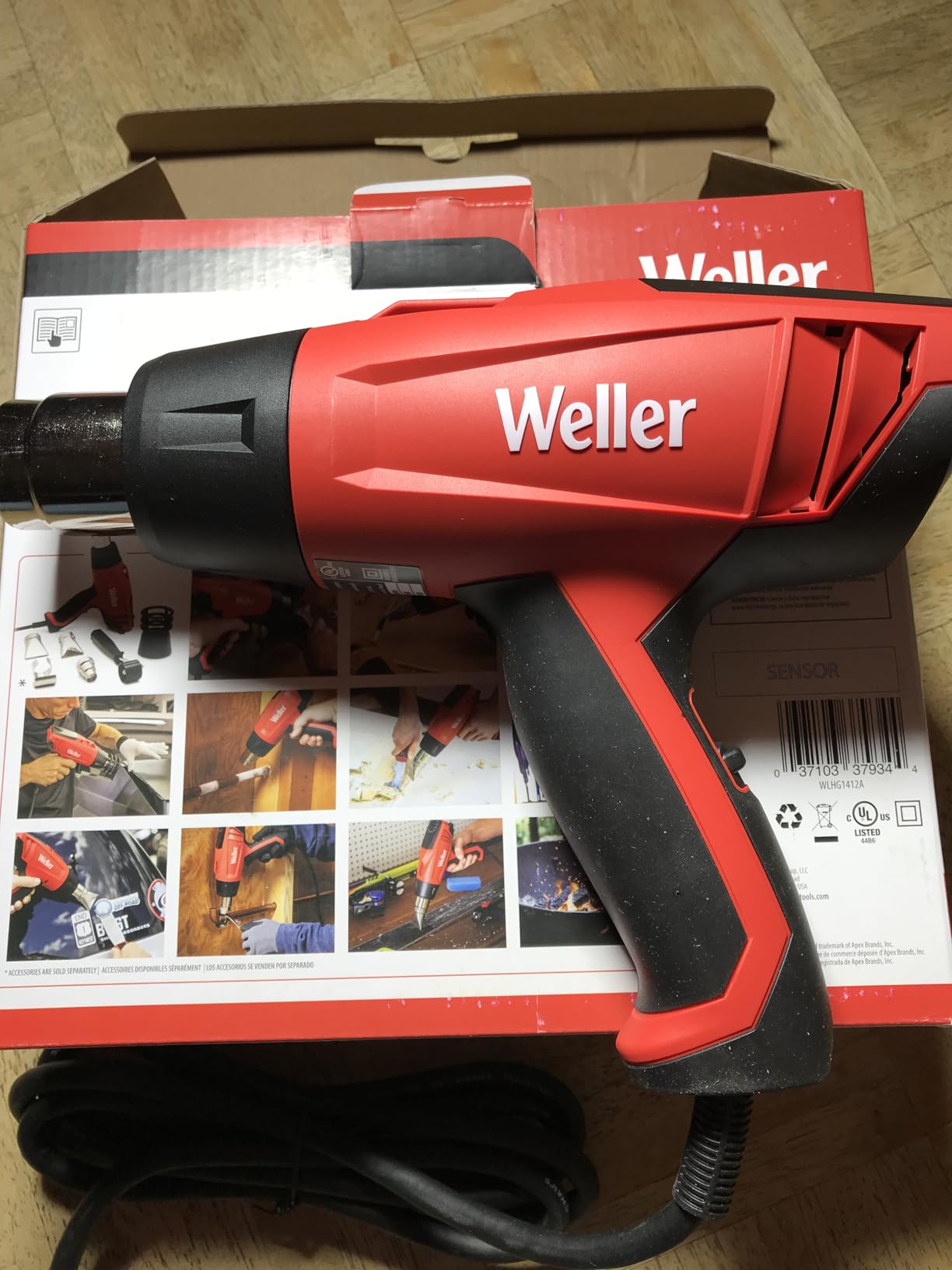 Weller Heat Gun with Stageless Temperature Control | 180F to 1120F | 120V/1400W | WLHG1412A customer photo 1