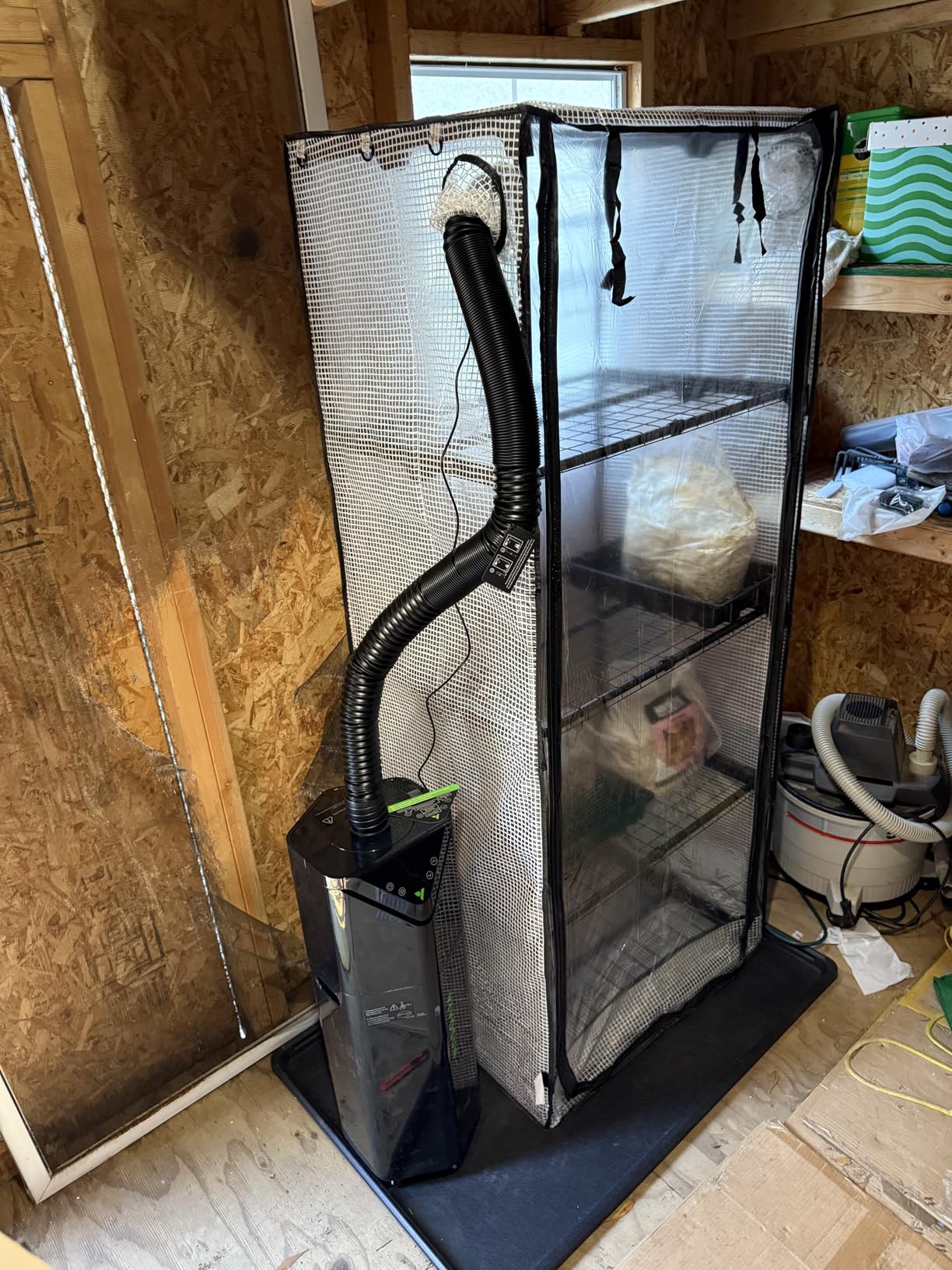 Mushroom Grow Tent, Martha Tent for Mushroom Growing kit, Small Greenhouse for Indoor, Mini Greenhouse Indoor, Mushroom Fruiting Chamber, Grow House that fit monotub, Grow Cabinet customer photo 2