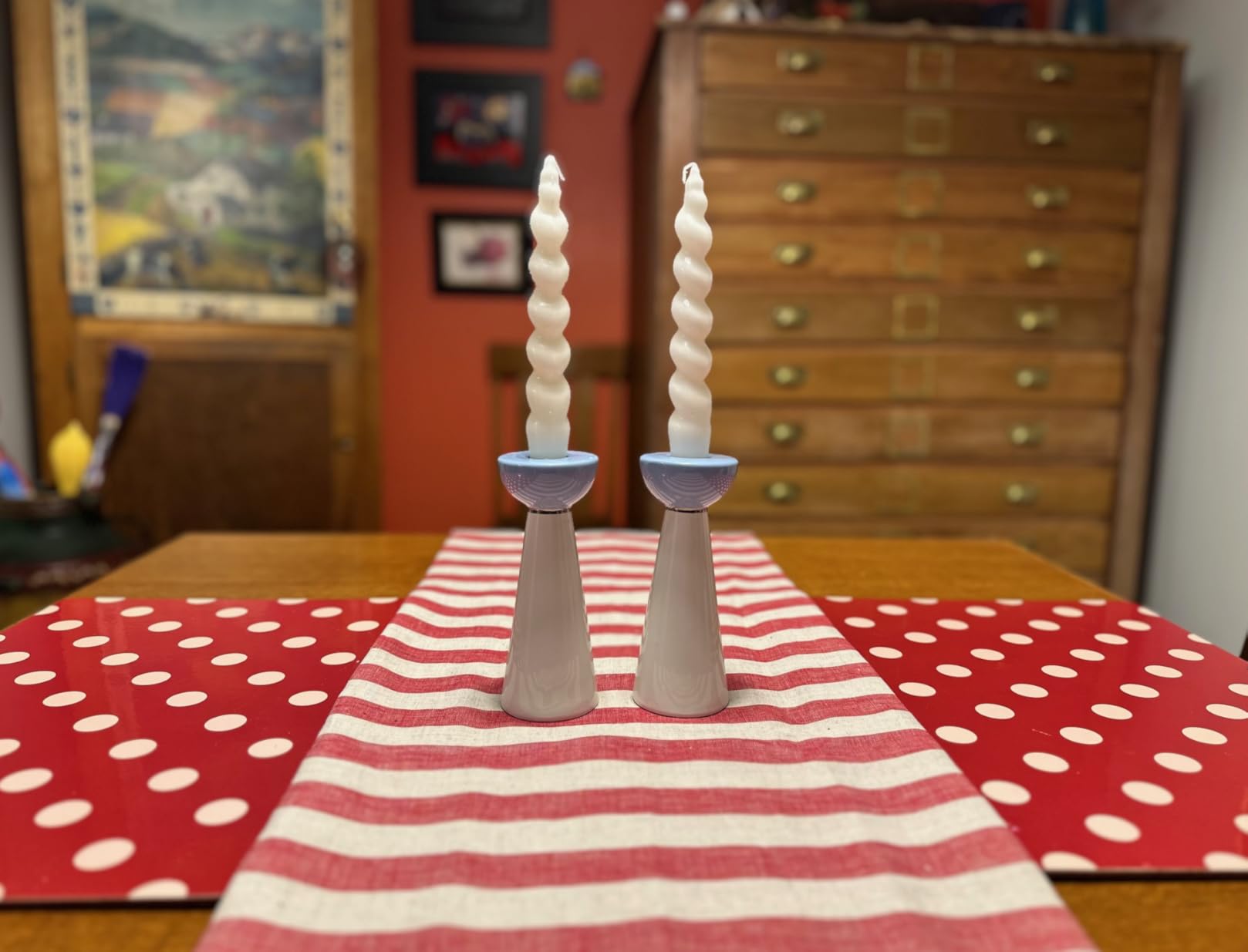 kate spade new york Oak Street Menorah, Traditional Hanukkah, Indoor Decor, Decorations customer photo 2