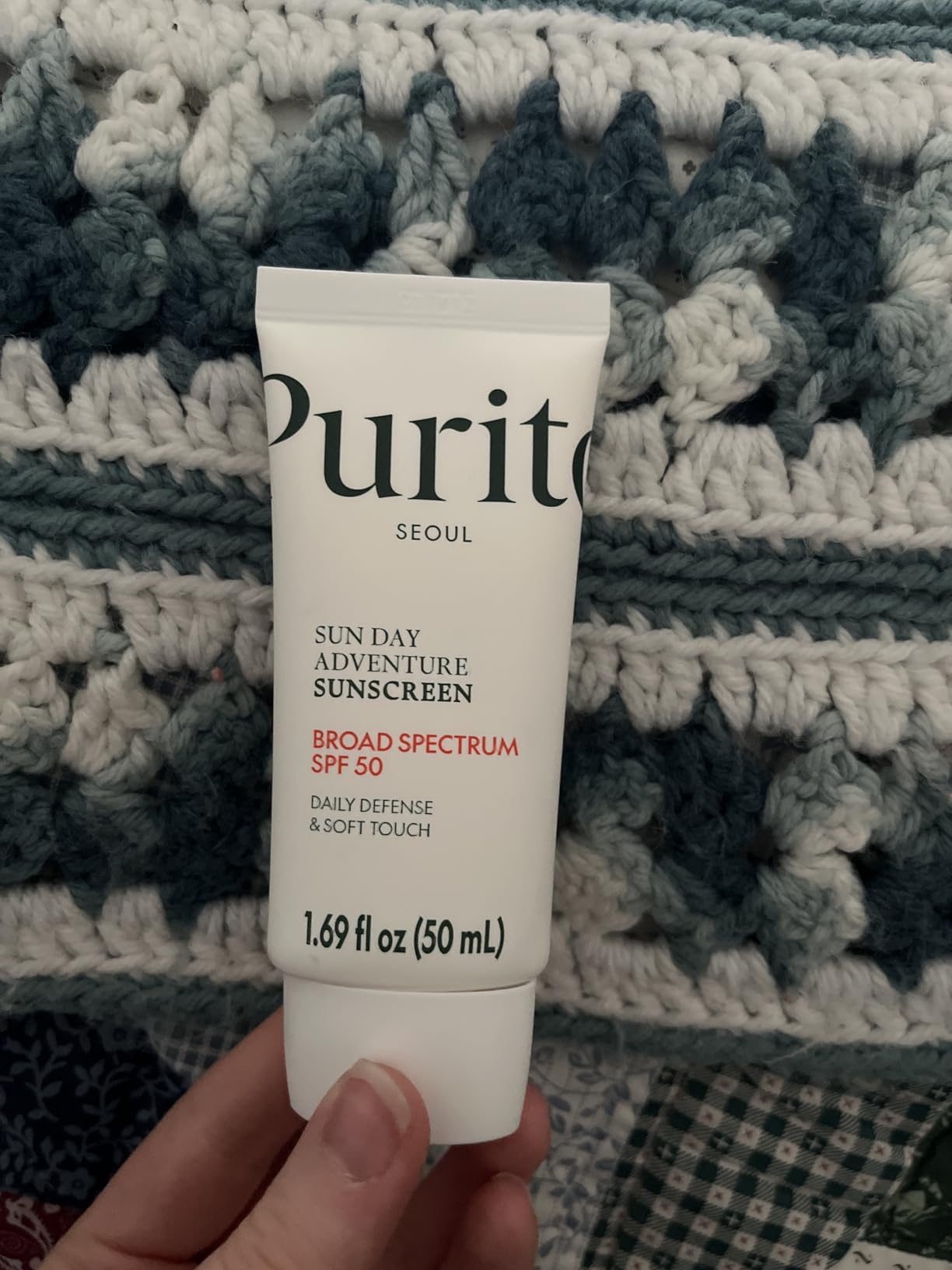 PURITO Korean Sunscreen SPF 50 | Lightest Texture, No White Cast, Broad Spectrum UVA/UVB | Oil-Free, Vegan, For All Skin Types | Daily Lightweight Sun Protection | Korean Skincare, 50mL 1.69 fl.oz customer photo 1