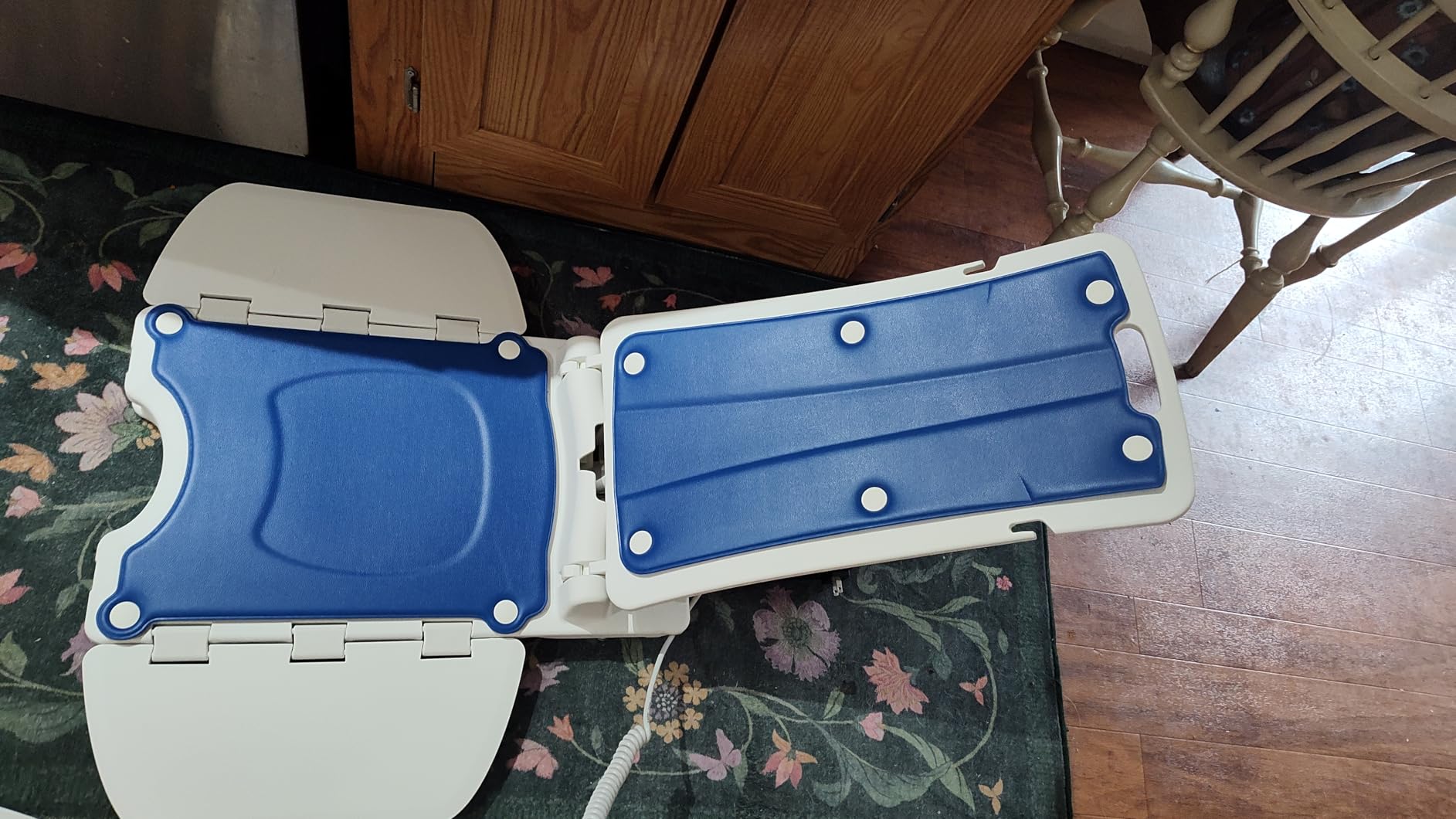PPOLB Electric Chair Lift - Floor Lift for Elderly Falls, Support Up to 308 LB, IPX8 Waterproof Bath Lift, Foldable & Wireless Rechargeable Design, Quick-Rise Assist for Disabled customer photo 1