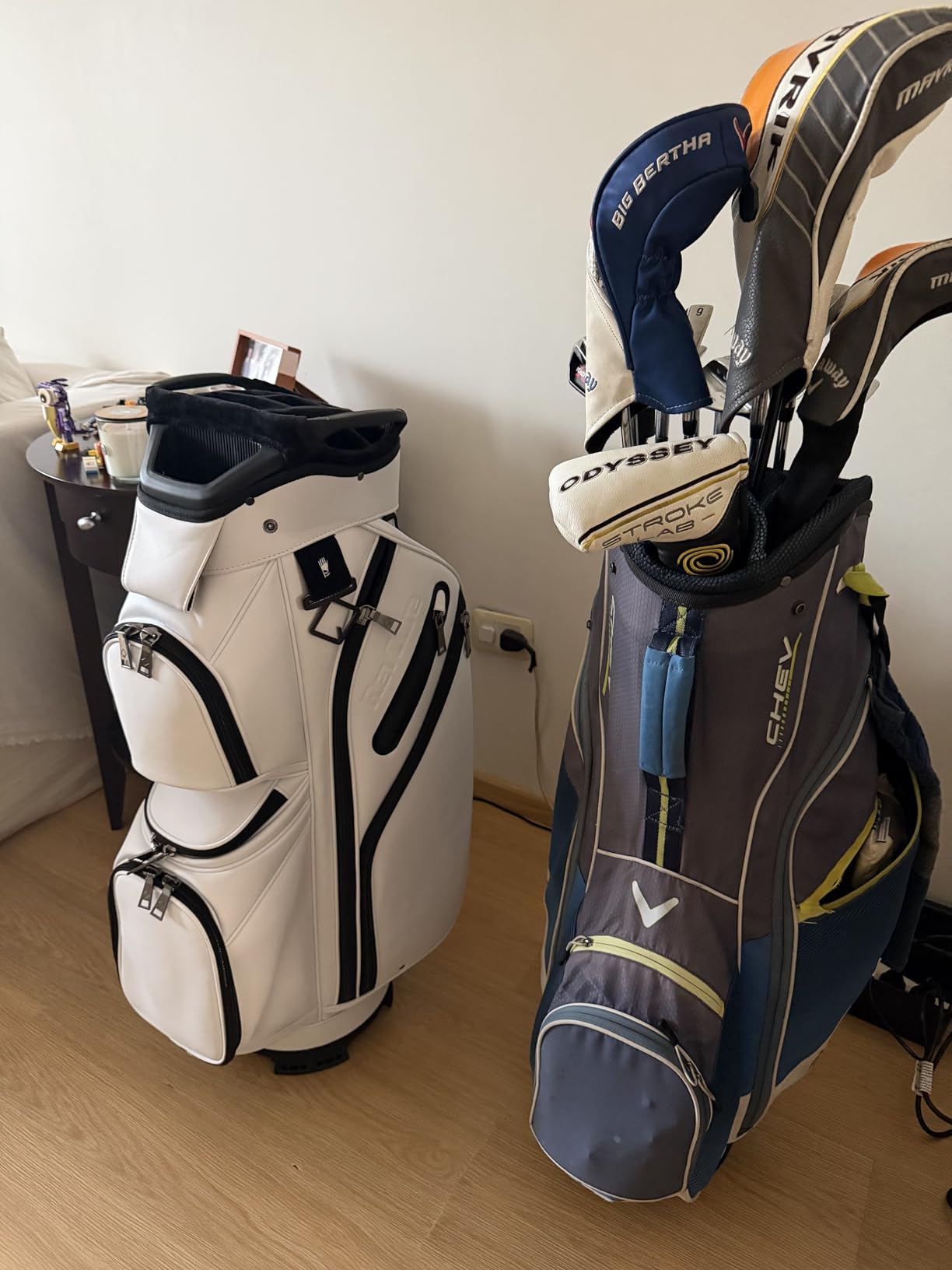 REVCORE Upgraded Luxury Golf Cart Bag, Premium Synthetic Leather, 15 Way Dividers, Black Alloy Hardware, 9 Pockets | 2 Magnetic, 2 Insulated Cooler, 2 Felt-Lined Valuable & Oversized Putter Well customer photo 1
