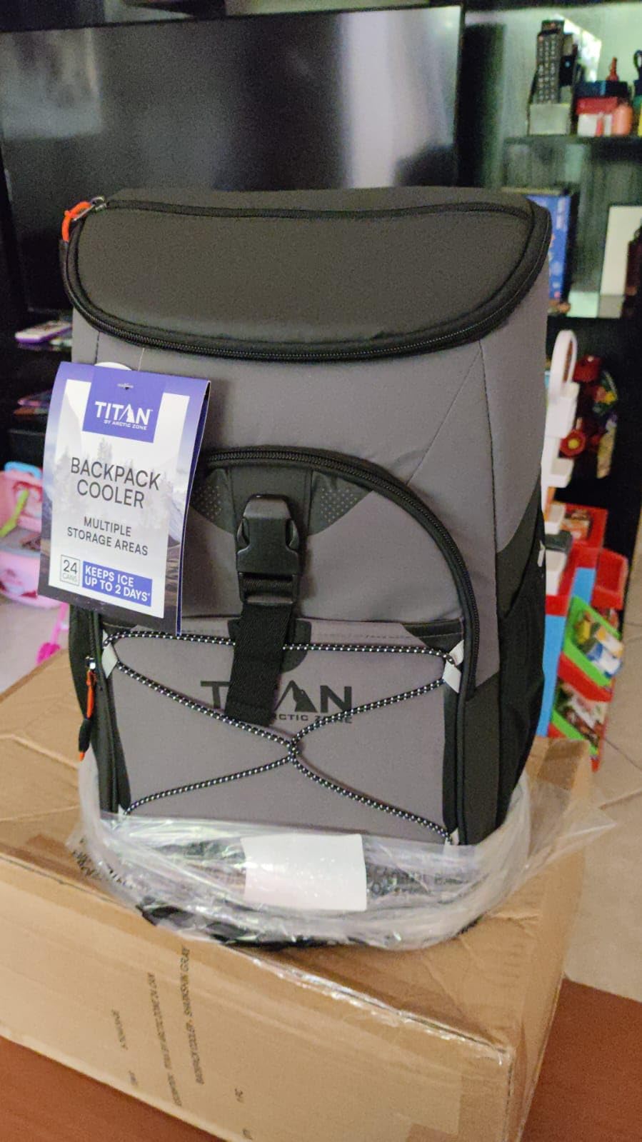 Titan by Arctic Zone Backpack Cooler, Insulated Soft Sided Bag with Leak Proof Lining and Padded Straps, for Lunch, Picnic, and Travel, 24 Can Capacity customer photo 1