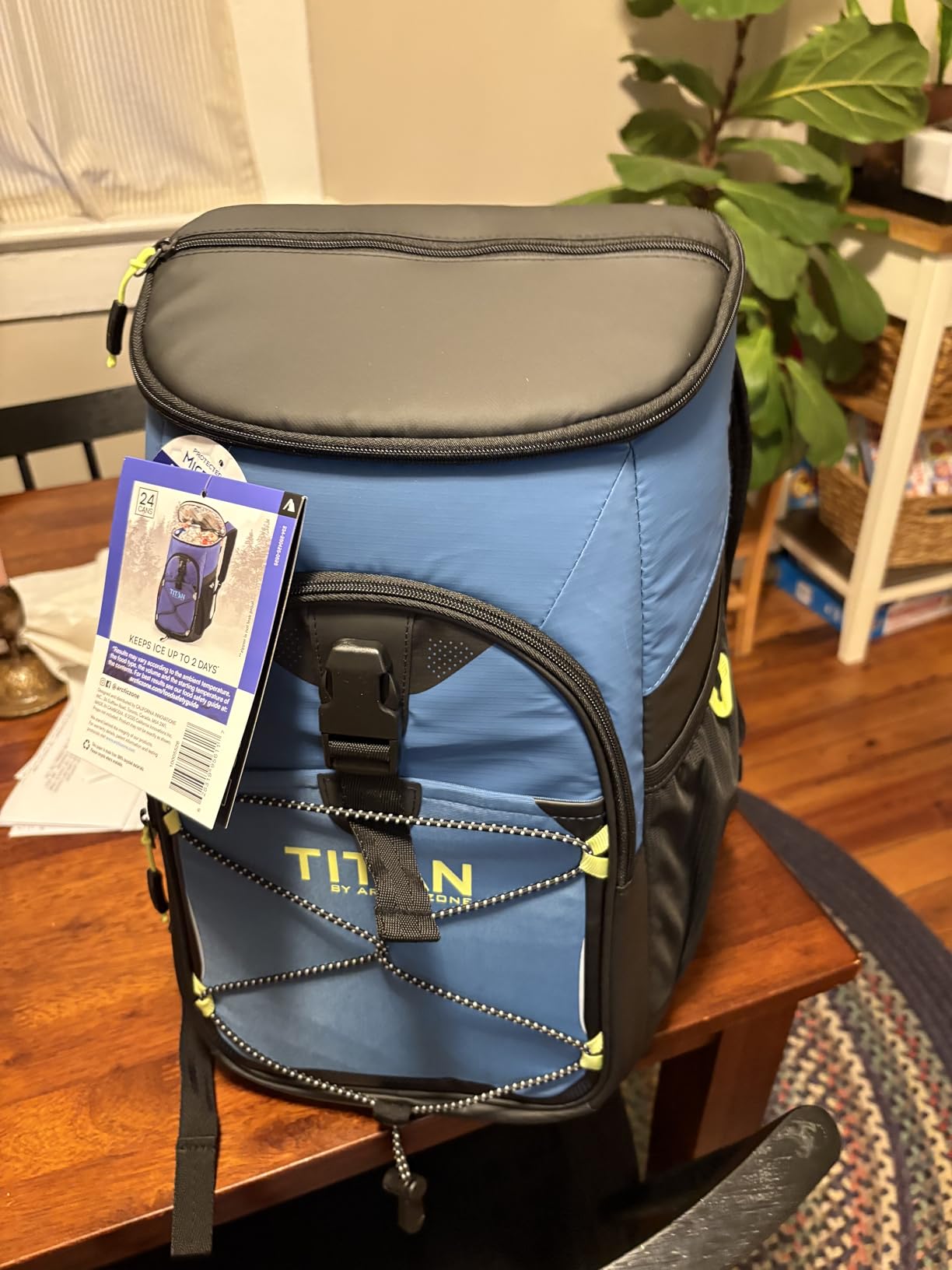 Titan by Arctic Zone Backpack Cooler, Insulated Soft Sided Bag with Leak Proof Lining and Padded Straps, for Lunch, Picnic, and Travel, 24 Can Capacity customer photo 2