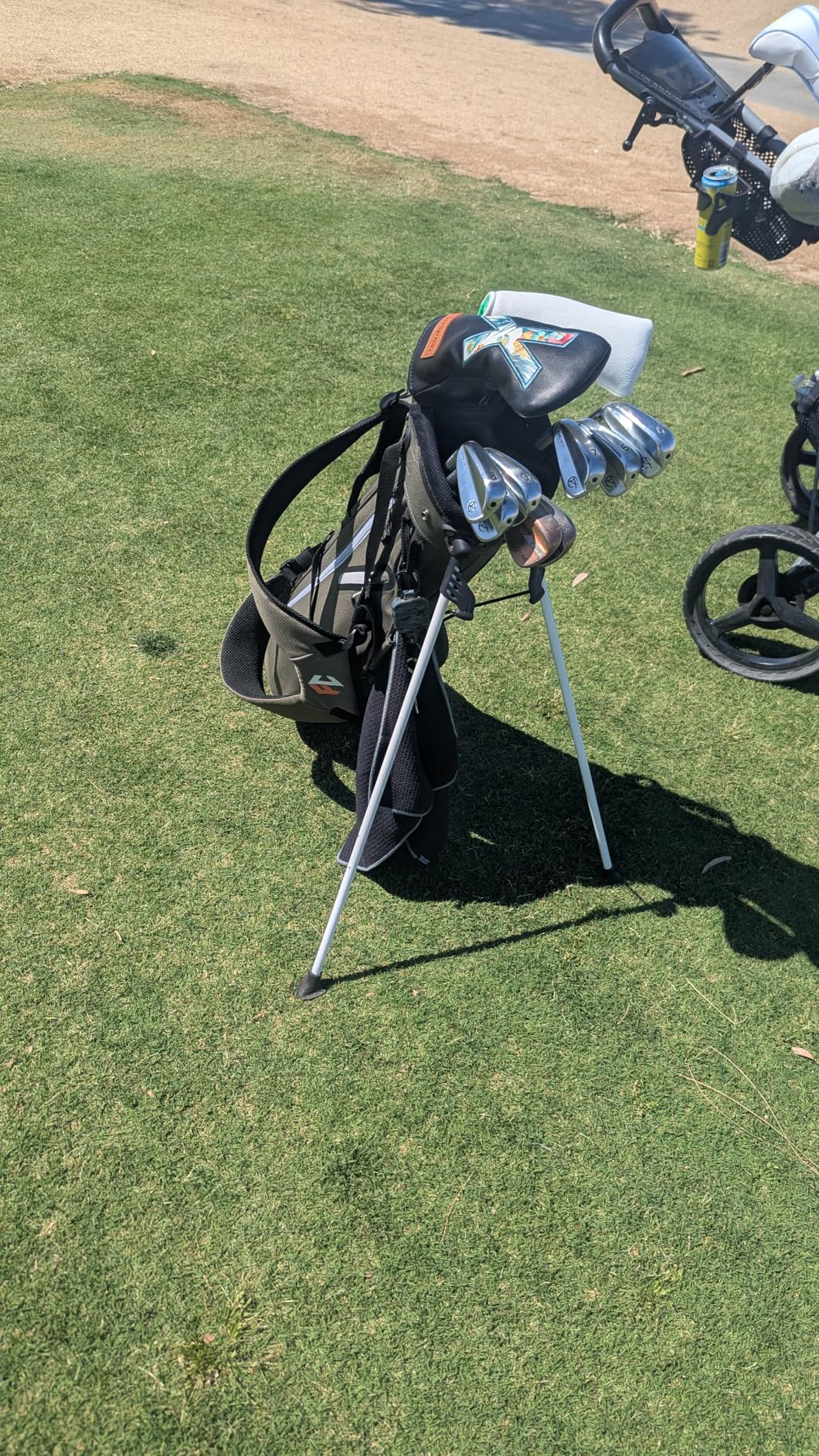 Lightweight Golf Stand Bag, 4-Way Full-Length Dividers, Holds Up to 10 Clubs, 3.7 lbs Golf Bag with Dual Straps & Stand for Driving Range, Par 3, and Standard Courses customer photo 1