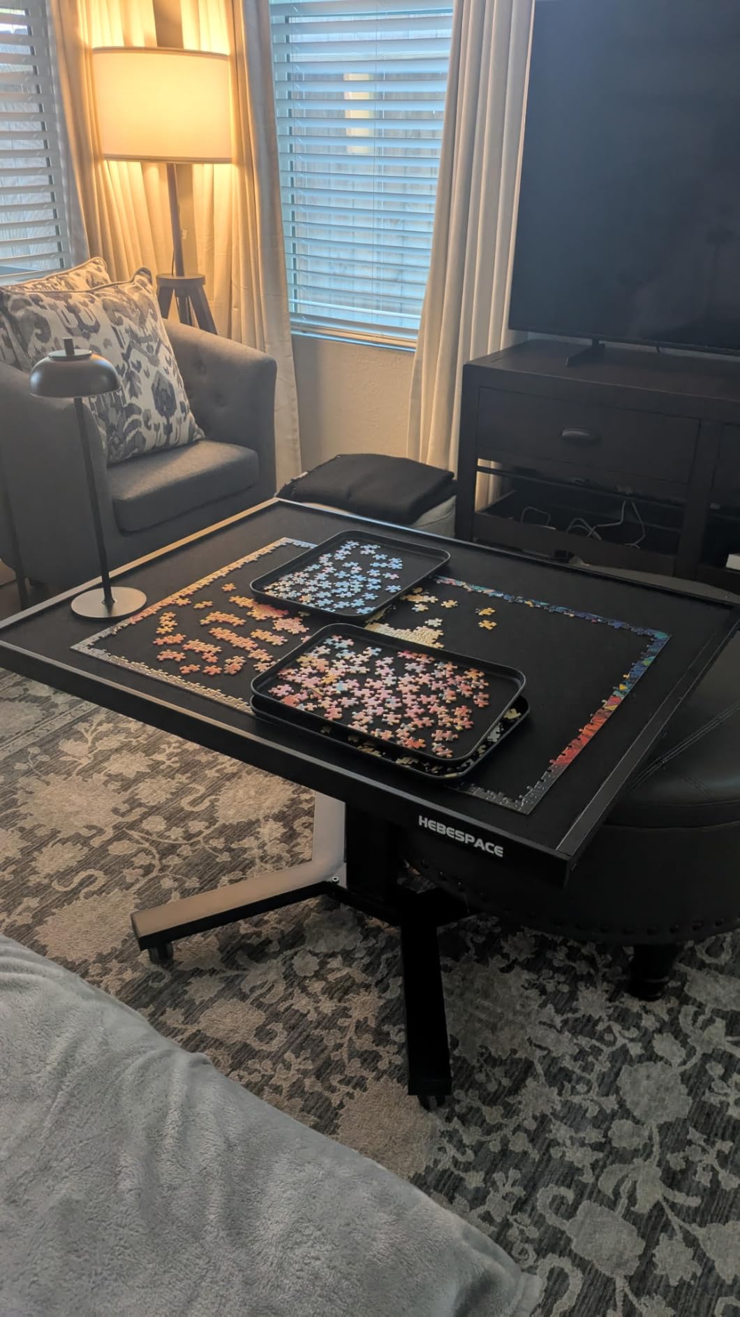 1500 Piece Jigsaw Puzzle Table with Legs, 35.43