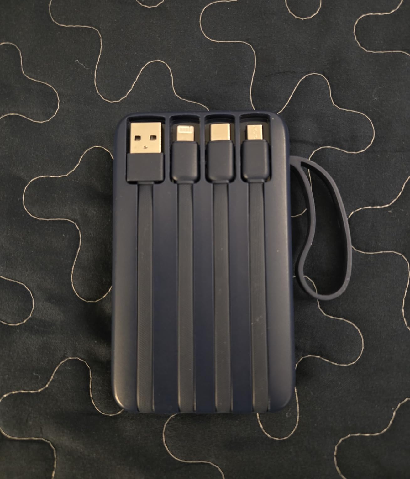 Power Bank, 15000mAh Portable Charger with Built in Cable, 22.5W Fast Charging, 6 Outputs, LED Display customer photo 2