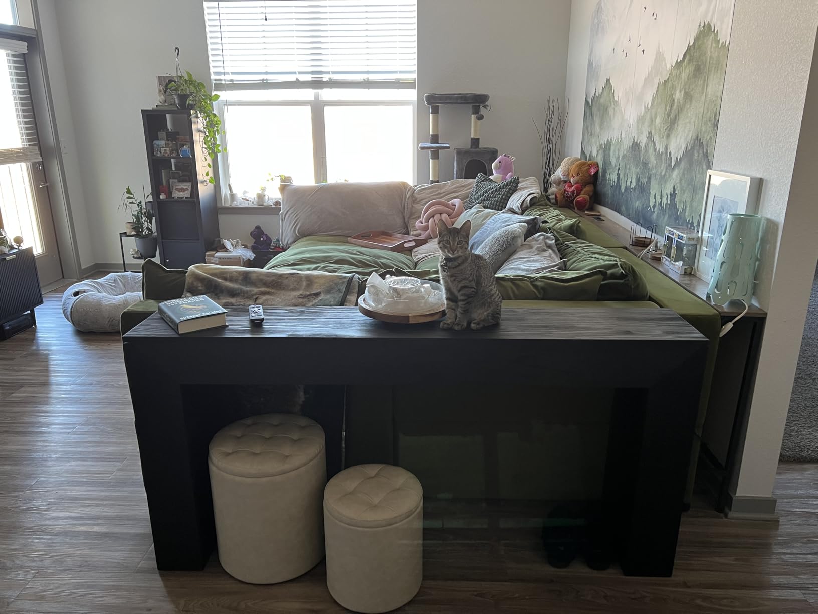 Round Ottoman with Storage Set of 2, 12.6