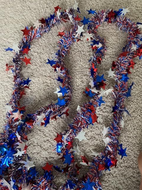 50 Feet Green Red Christmas Metallic Tinsel Twist Hanging Garland with Snowflake for Home Mantle Xmas Tree Staircase Railing New Year Holiday Party Indoor Outdoor Decorations customer photo 1