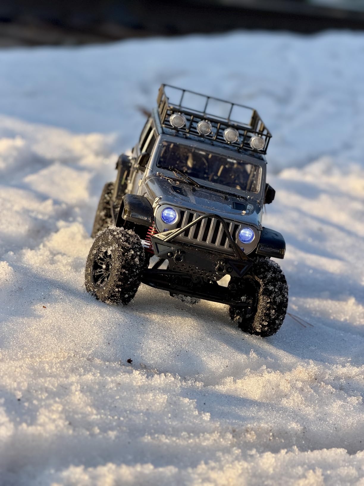 ARRIS 1/12 RC Crawler, MN-128 RC Rock Crawler 4x4 4WD RC Jeep Truck, 2.4GHz Remote Control Off Road Car with LED Lights for Adults, Hobby Grade RTF Toy Vehicle Gifts customer photo 1