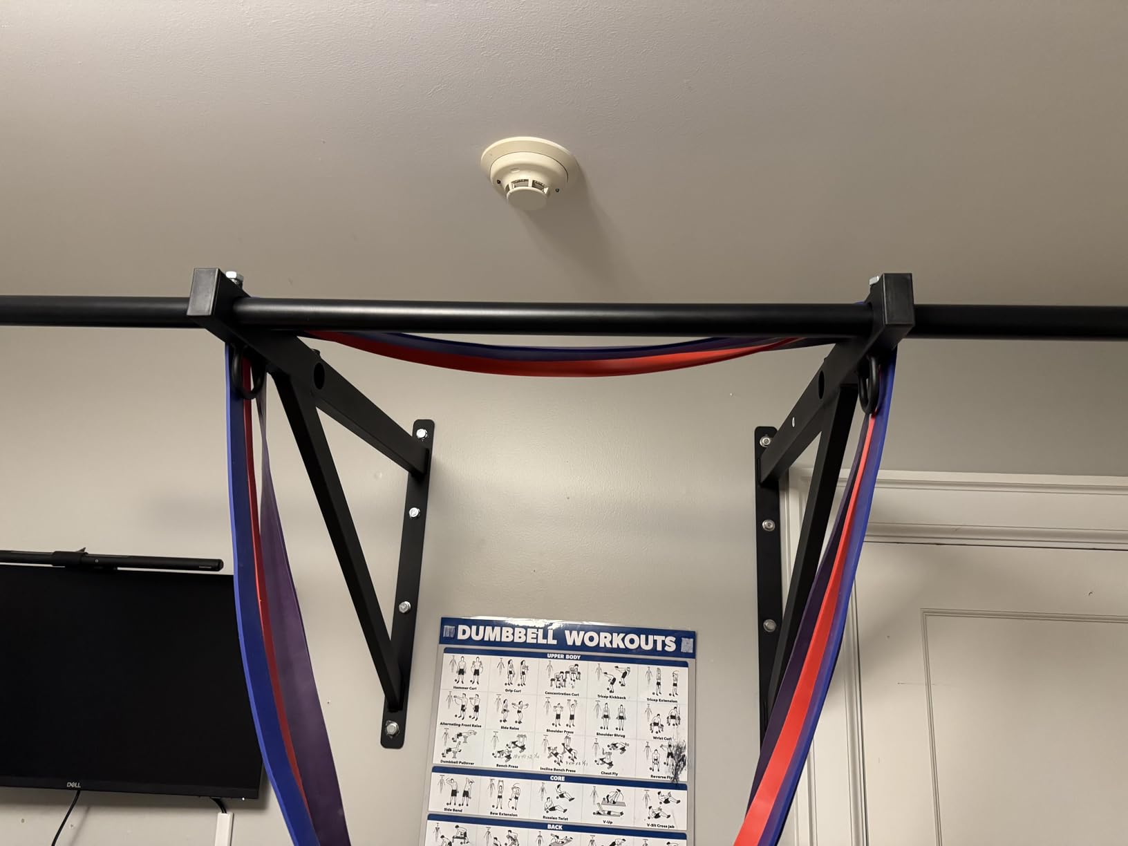 Jusgym Wall Mounted Pull Up Bar, 51