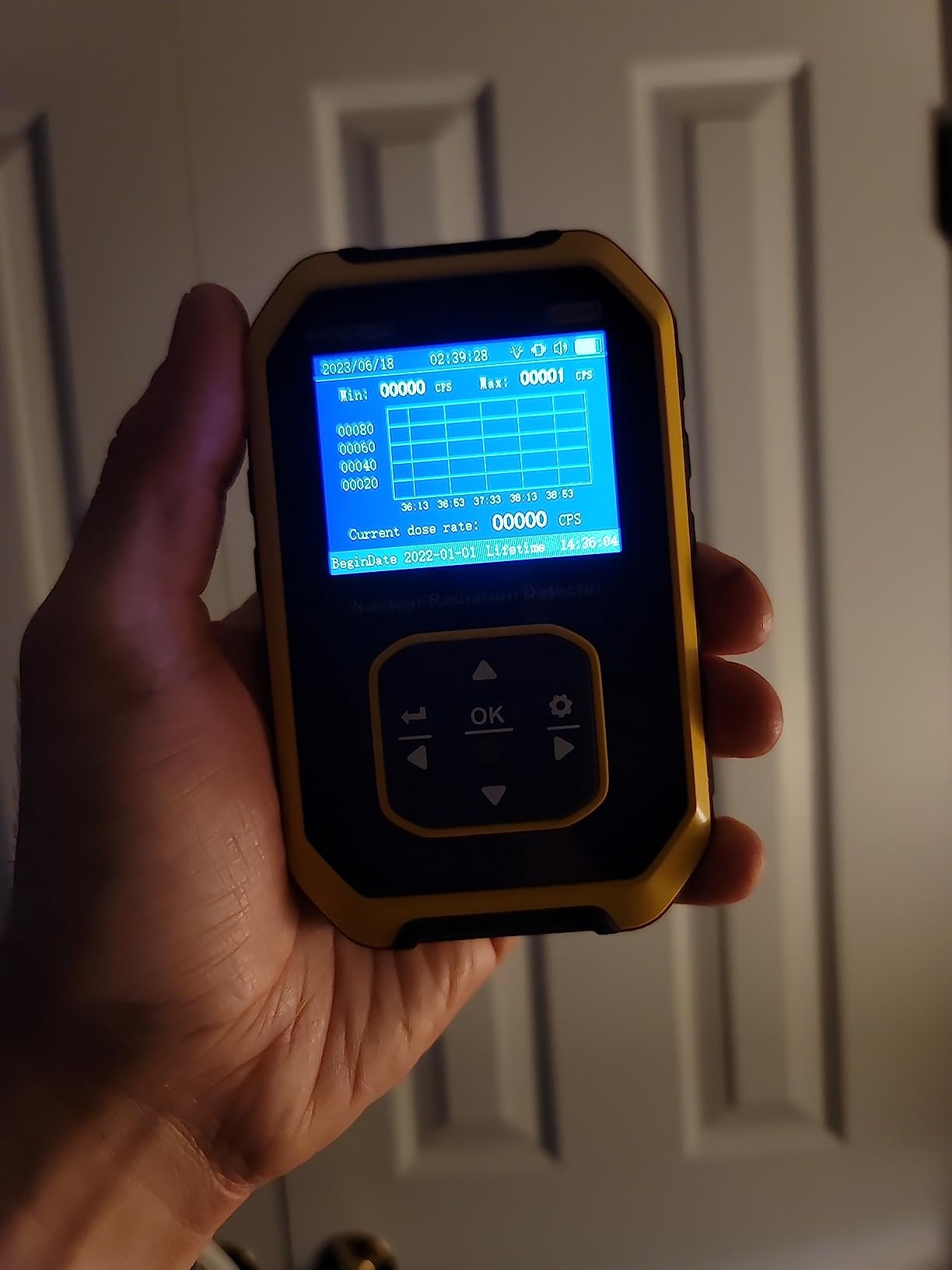 FNIRSI GC-01 Geiger Counter Nuclear Radiation Detector, Radiation Dosimeter with LCD Display, Portable Handheld Beta Gamma X-ray Rechargeable Radiation Monitor Meter, 5 Dosage Units, 0.0uSv-500mSv customer photo 2
