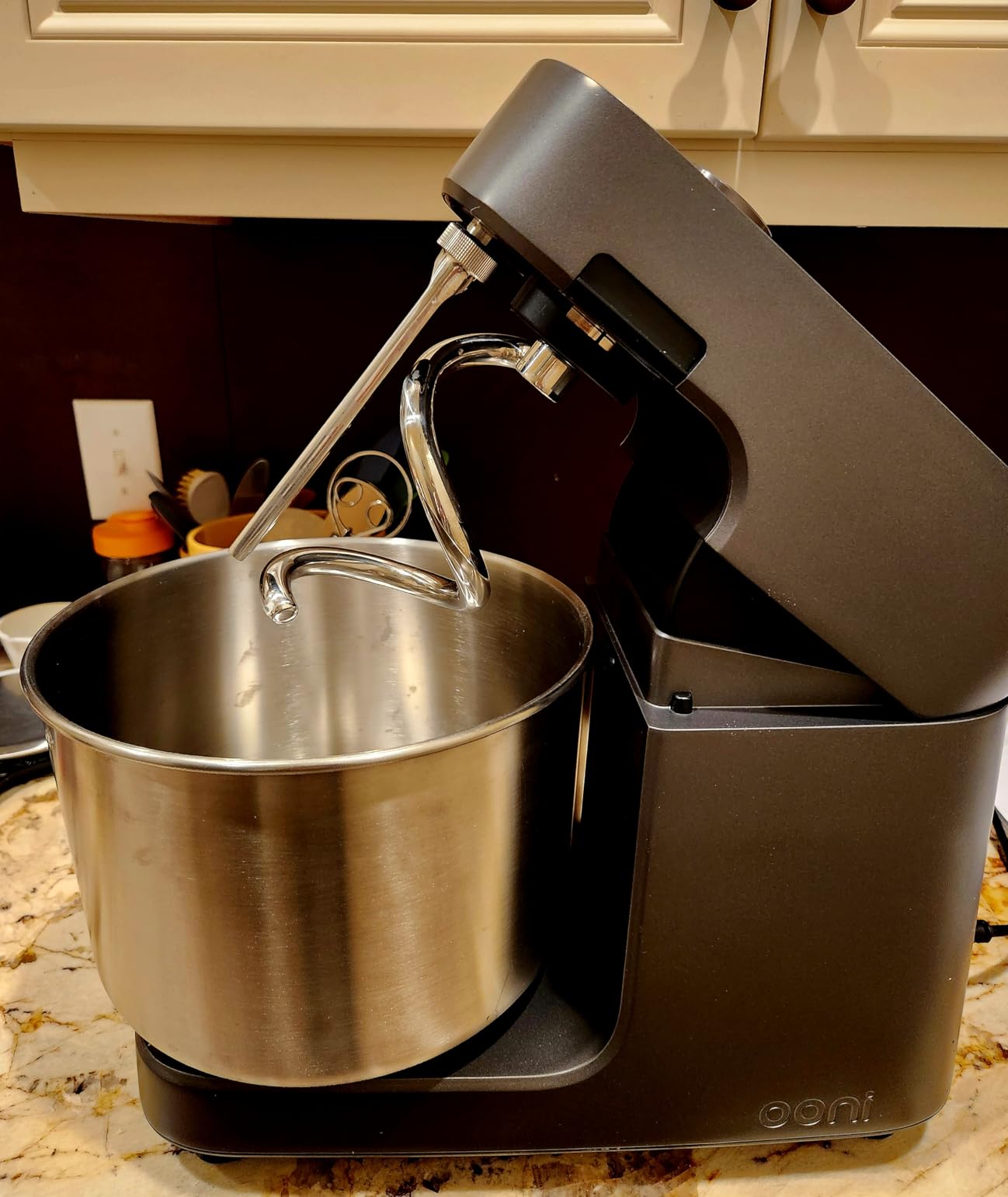 Ooni Halo Pro Spiral Mixer - Dough Stand Mixer with Attachments, 7.3 Quart Capacity and 58 Speed Settings - Charcoal Grey customer photo 1