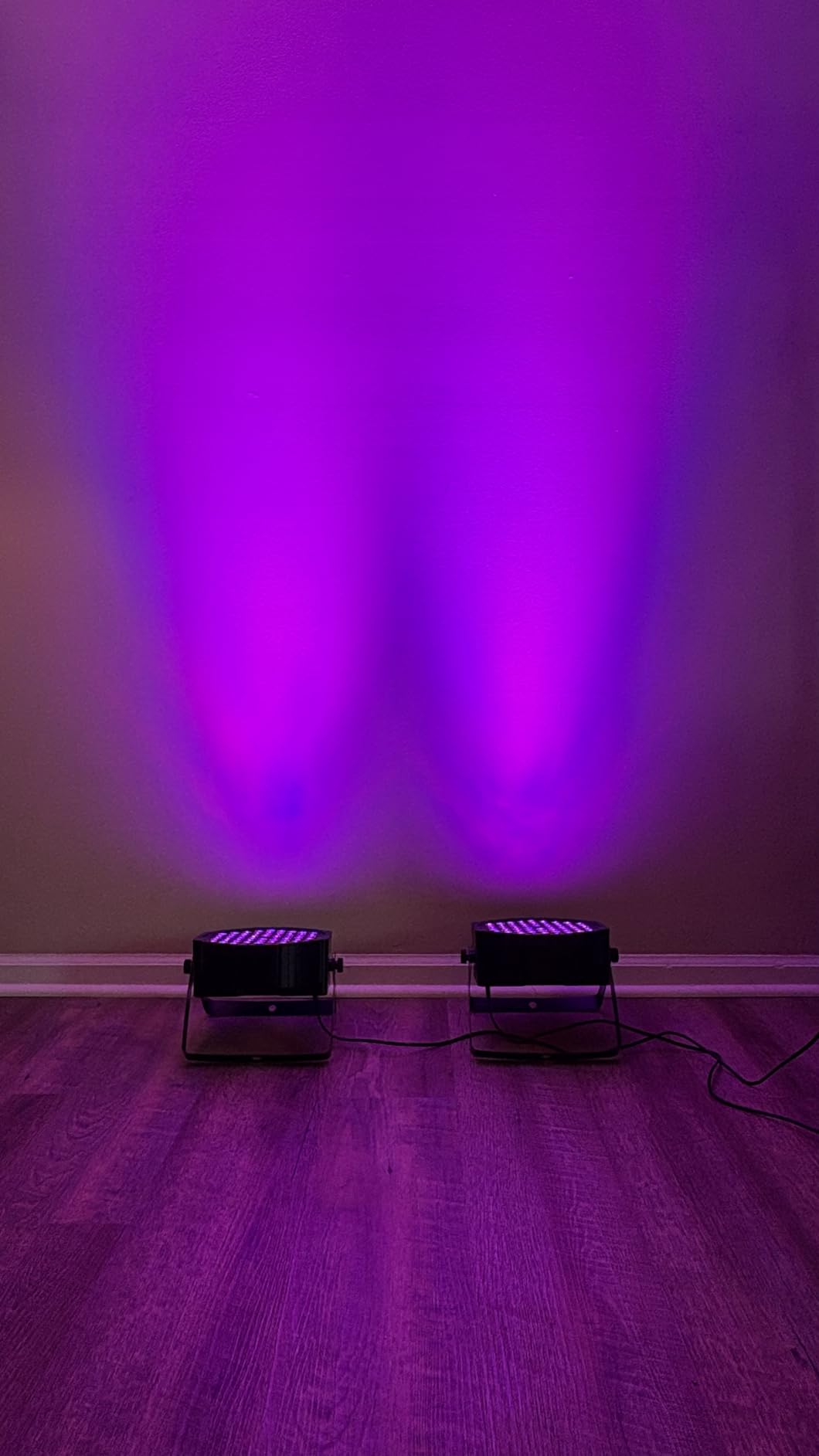 90W RGB LED Par Lights: 60 LEDs Dimmable Stage Lighting - Remote & DMX Control - Sound Activated Uplights for Events DJ Wedding Party Church Band Holiday Performance- 2Pack customer photo 1
