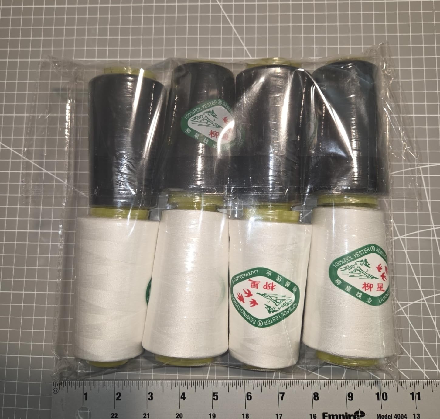 Black & White Sewing Thread, 8PCS 40S/2 3000 Yard Spool Serger Thread, All Purpose Polyester Thread Serger Thread Cones customer photo 1